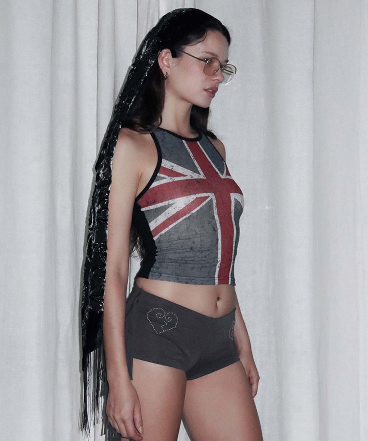 스컬프터(SCULPTOR) [Sculptor X Fantasia] Western Shorts Charcoal