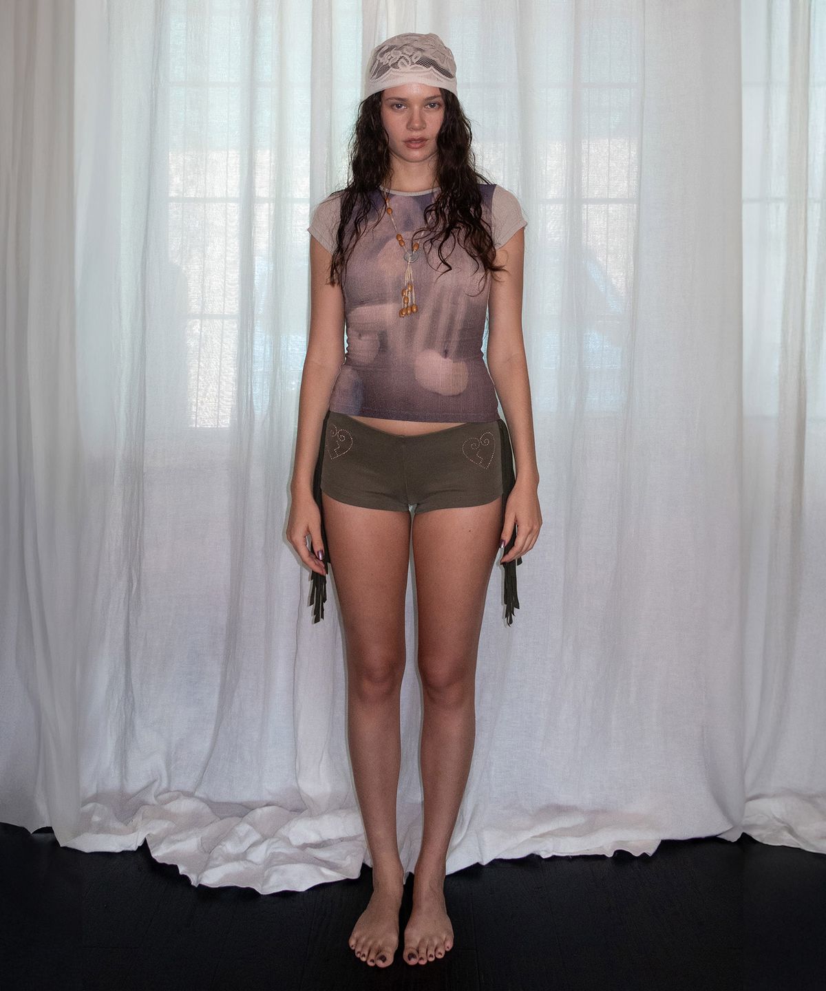 스컬프터(SCULPTOR) [Sculptor X Fantasia] Three Chapter Tee Beige
