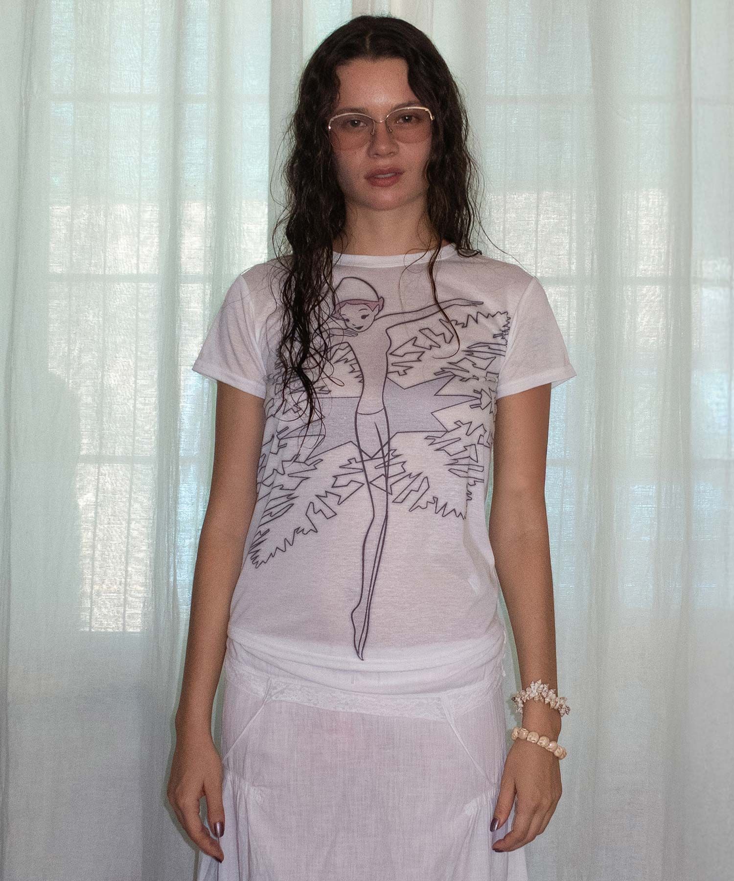 Tシャツ・カットソー SCULPTOR [Sculptor X Fantasia] Fairy Tee HJ5B0040 Sculptor X Fantasia] Fairy Tee Pale Pink - 감도 깊은 취향