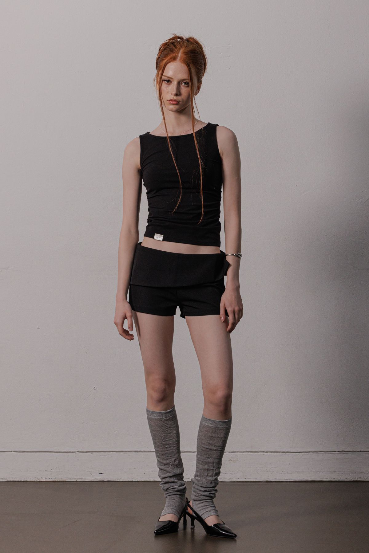 피프트 에일리어스(FIFTHALIAS) (코튼 모달) Easy tank top Black