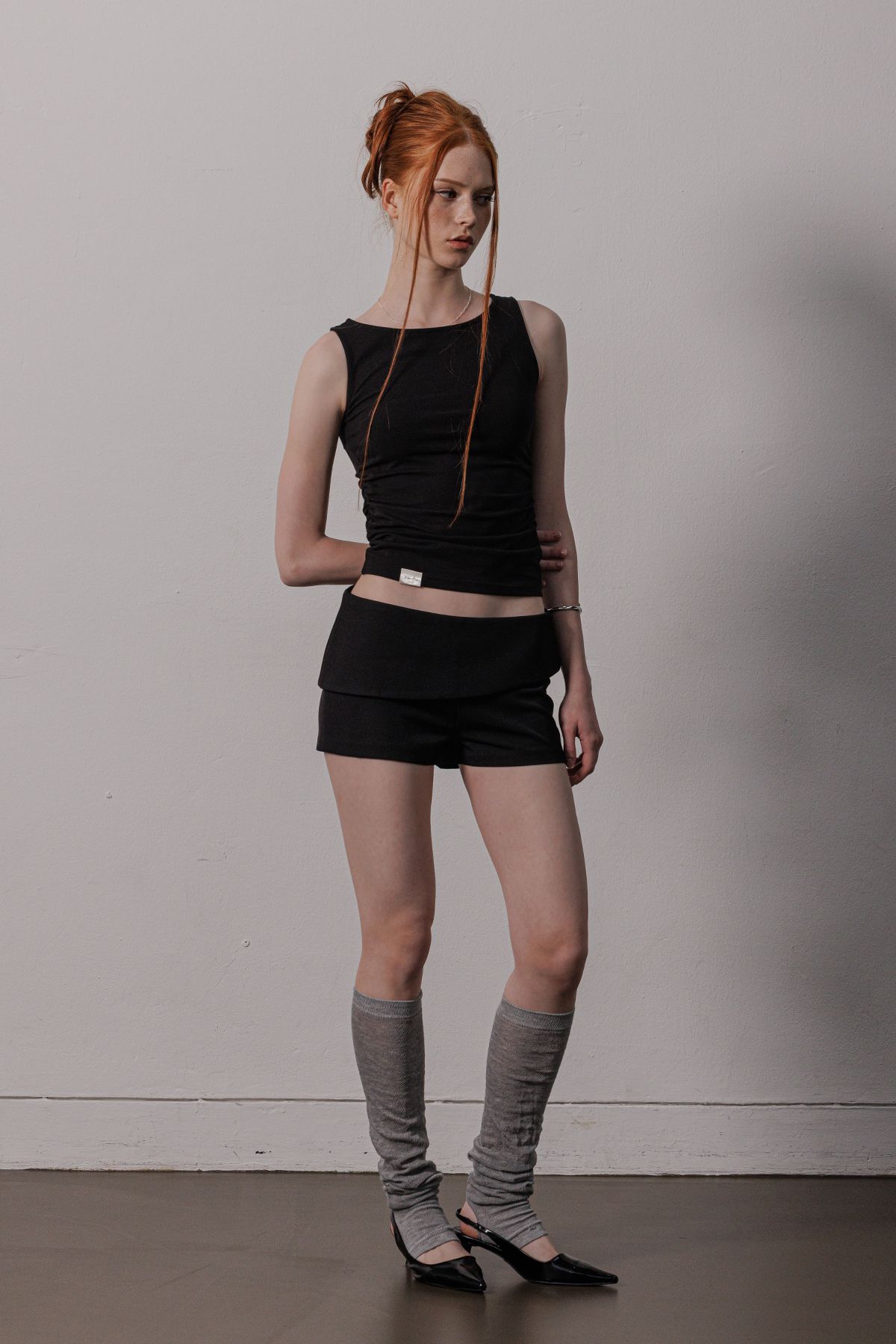 피프트 에일리어스(FIFTHALIAS) (코튼 모달) Easy tank top Black