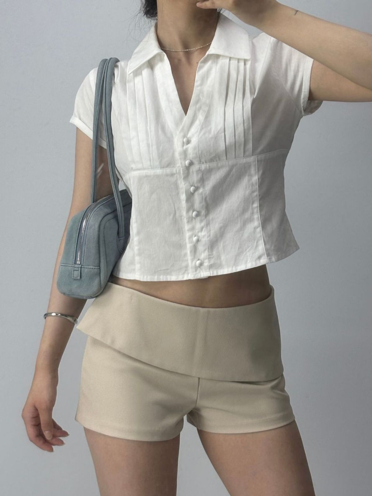 피프트 에일리어스(FIFTHALIAS) Daphne blouse Ivory