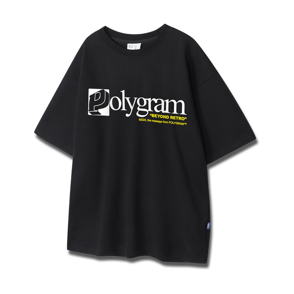 폴리그램(POLYGRAM) 스퀘어 특양면 오버핏 반팔 티셔츠