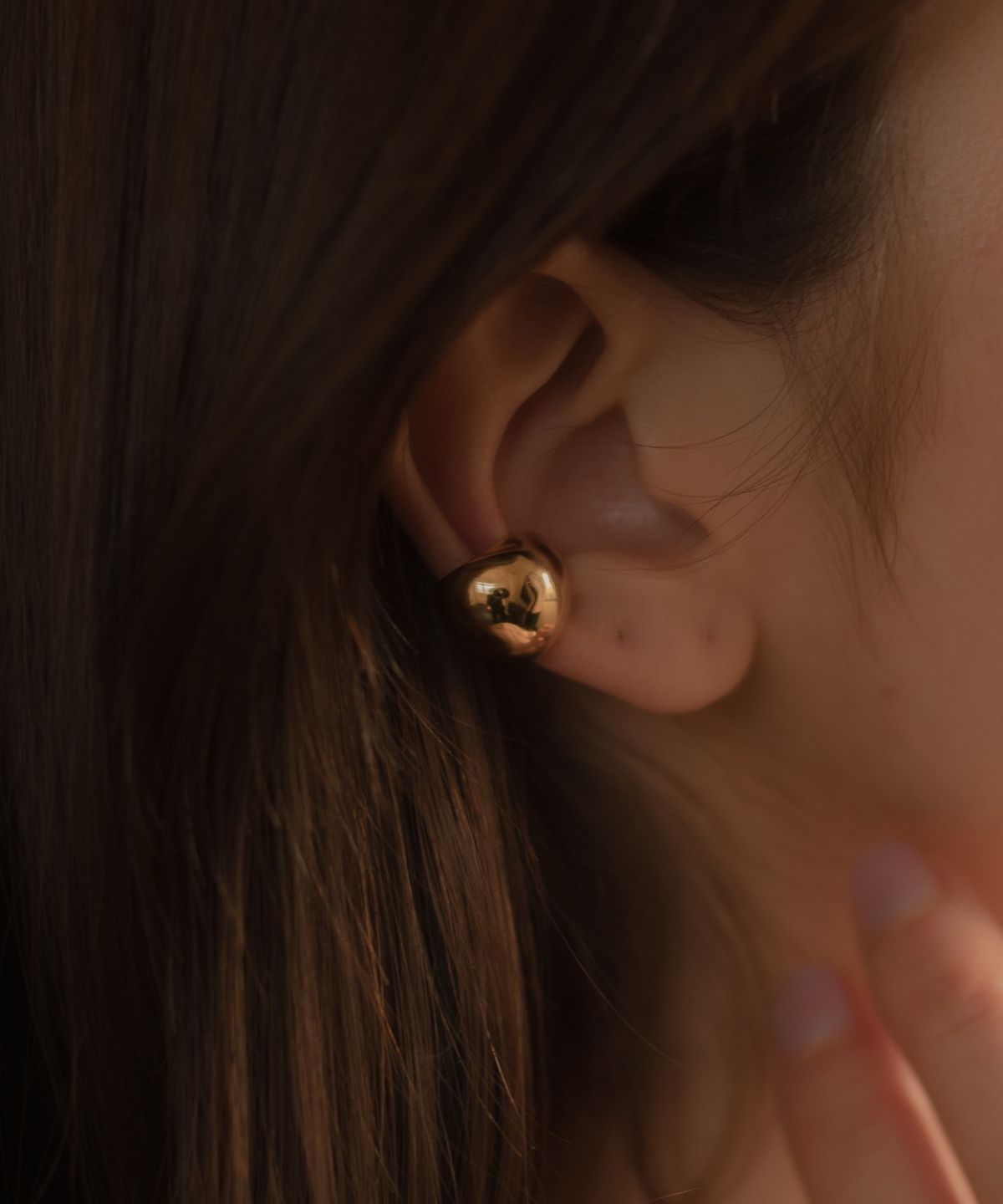 노비스도쿄(NOVICE TOKYO) 볼드 링 이어커프 귀찌 남녀 공용 Volume Ear Cuff / Gold