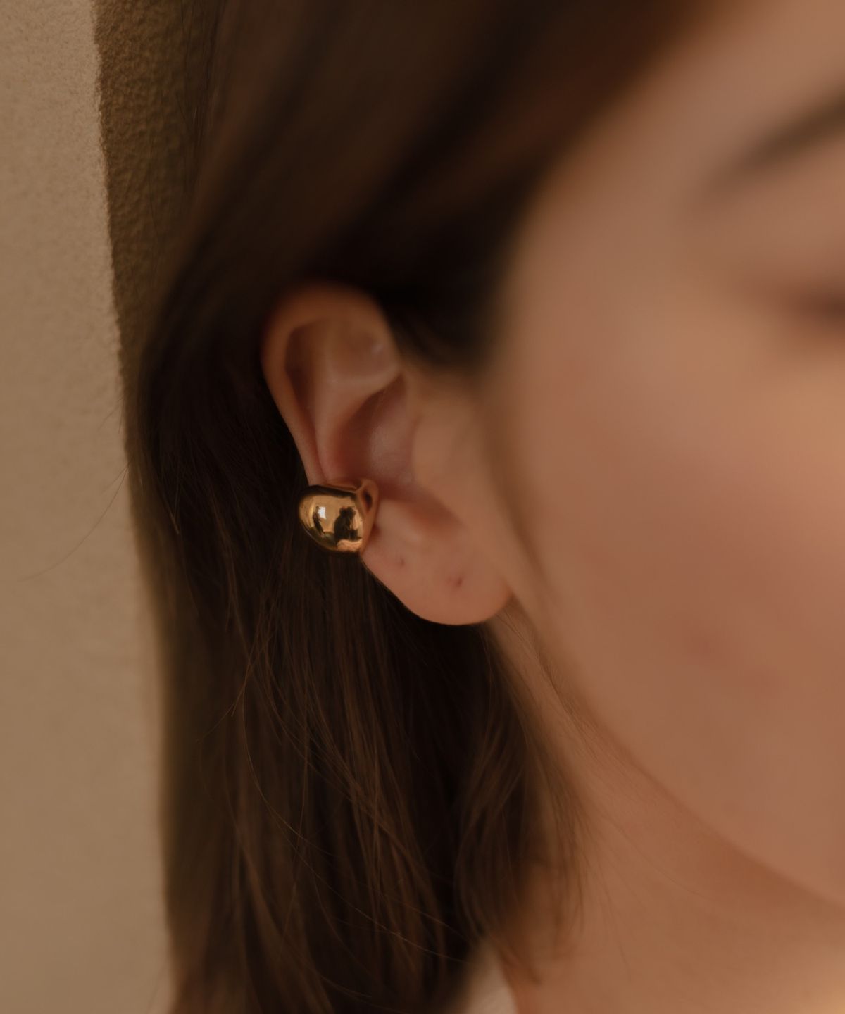 노비스도쿄(NOVICE TOKYO) 볼드 링 이어커프 귀찌 남녀 공용 Volume Ear Cuff / Gold