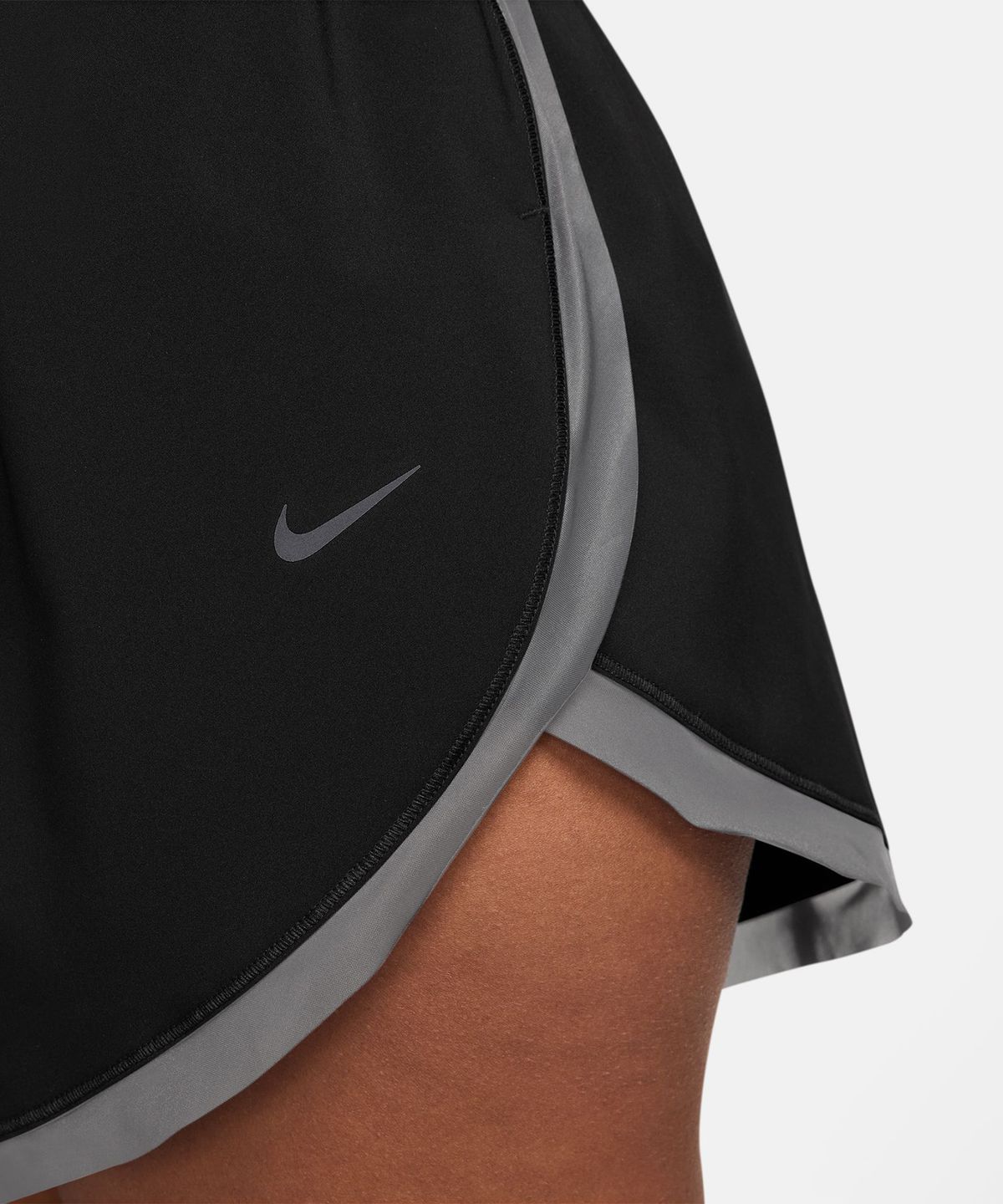 나이키(NIKE) 원 드라이 핏 하이웨이스트 3인치 브리프 라인드 쇼츠 - 블랙:스모크그레이 / HV3504-010