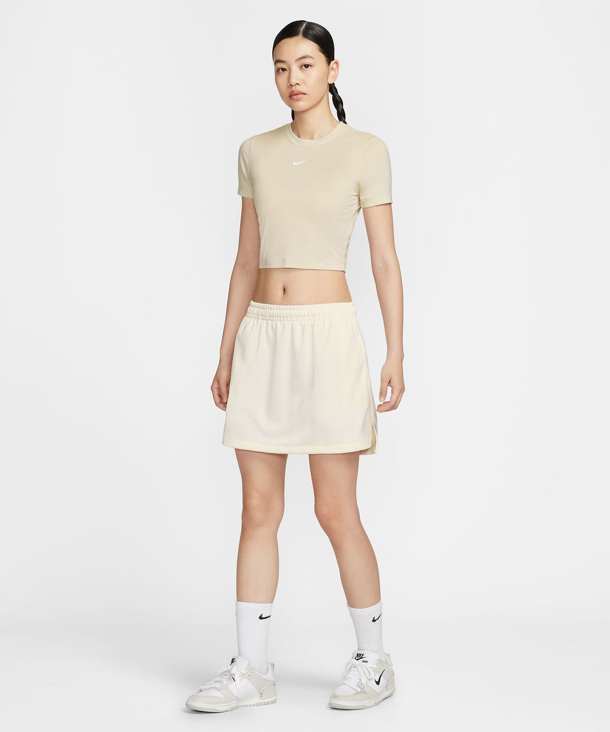 나이키(NIKE) 자카드 스트라이프 스커트 - 페일아이보리:세일 / IF1651-110