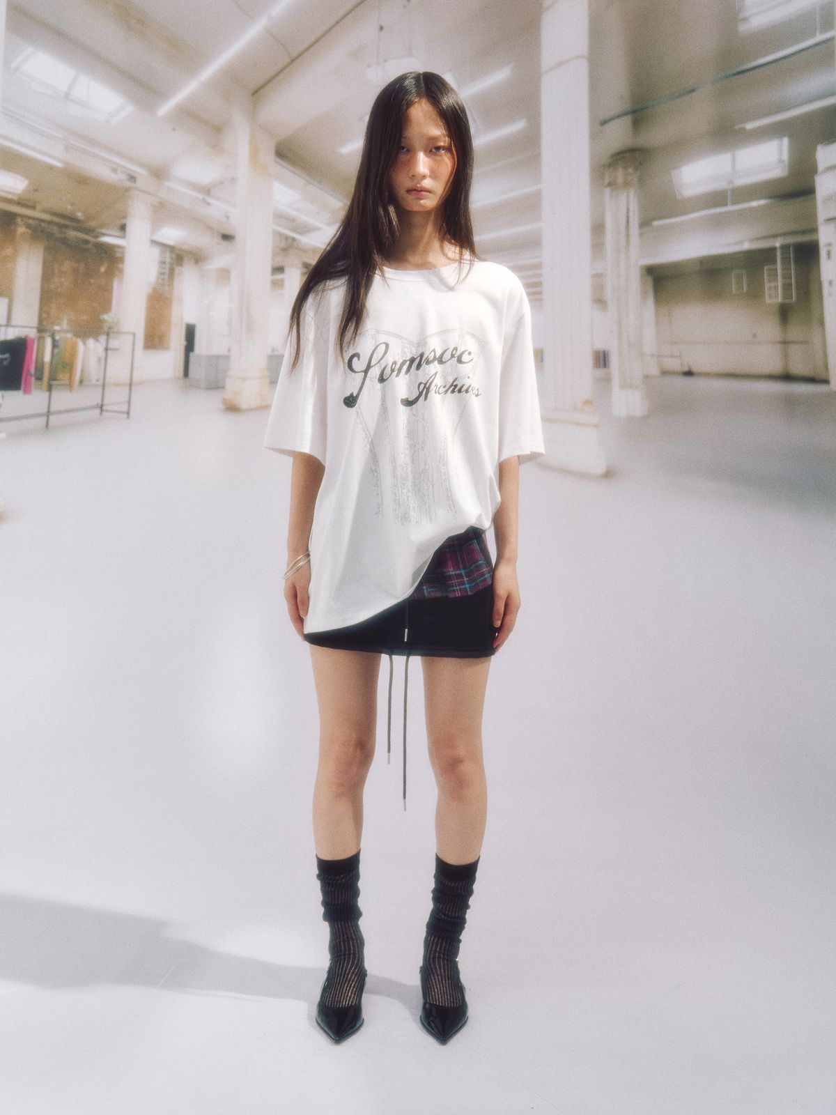 솜속(SOMSOC) TROMPE LOEIL CORSET TOP_WHITE