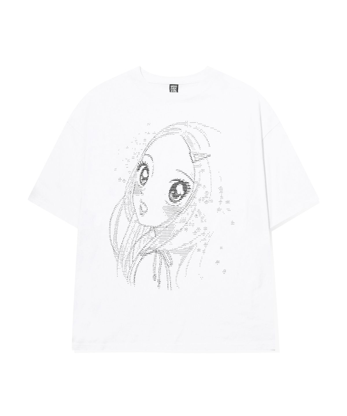 원더비지터(WONDERVISITOR) Ascii Heesu Overfit T-shirt [White]