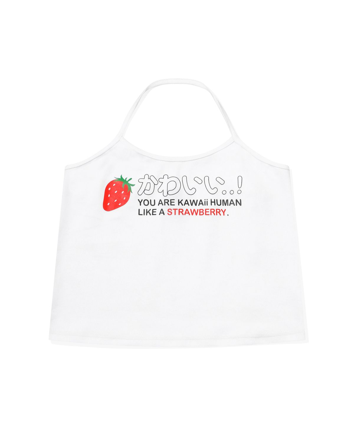 원더비지터(WONDERVISITOR) KAWAii Halterneck Top [White]