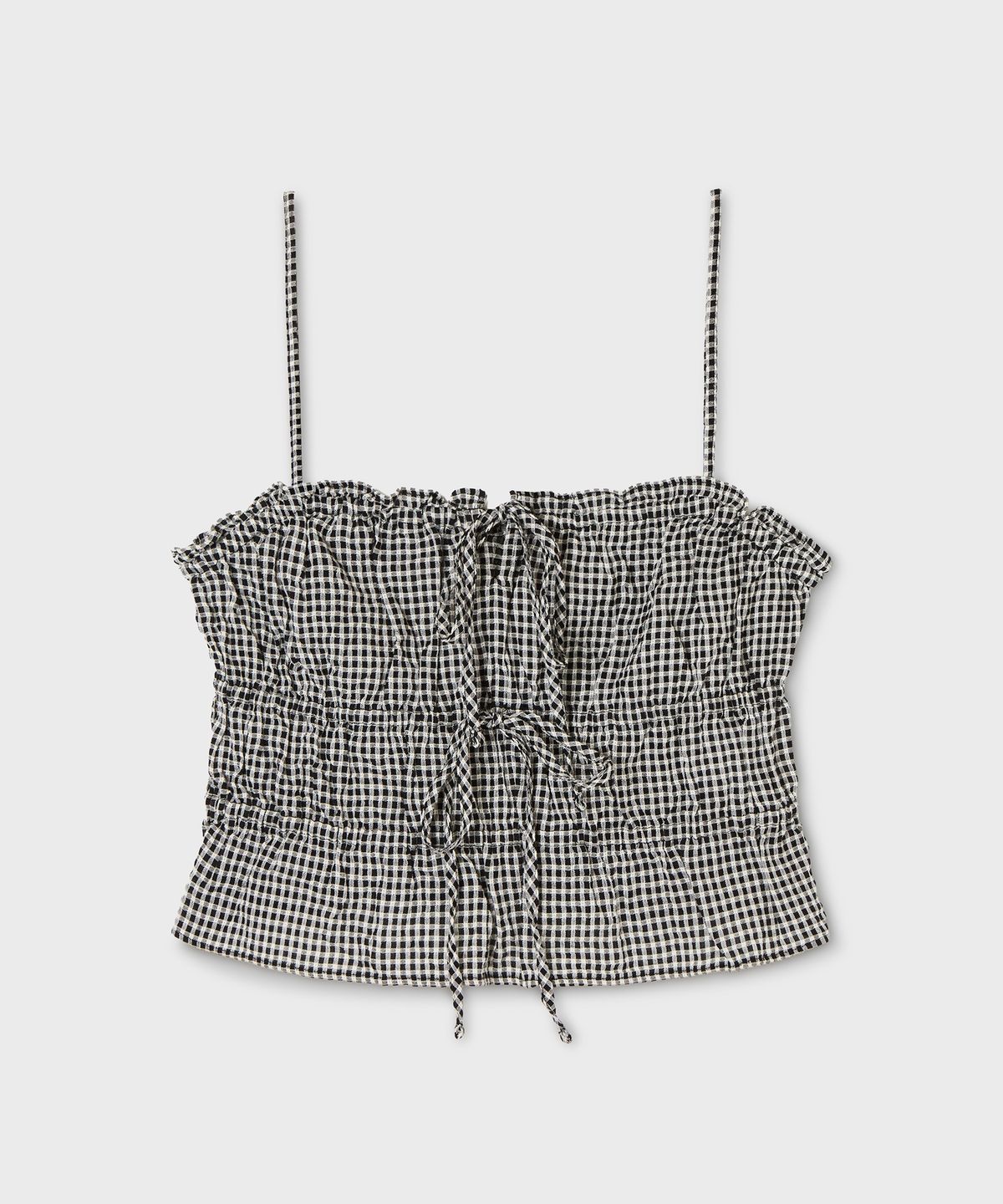 후아유(WHO.A.U) Dobby Check Blouse / WHBLG2541F