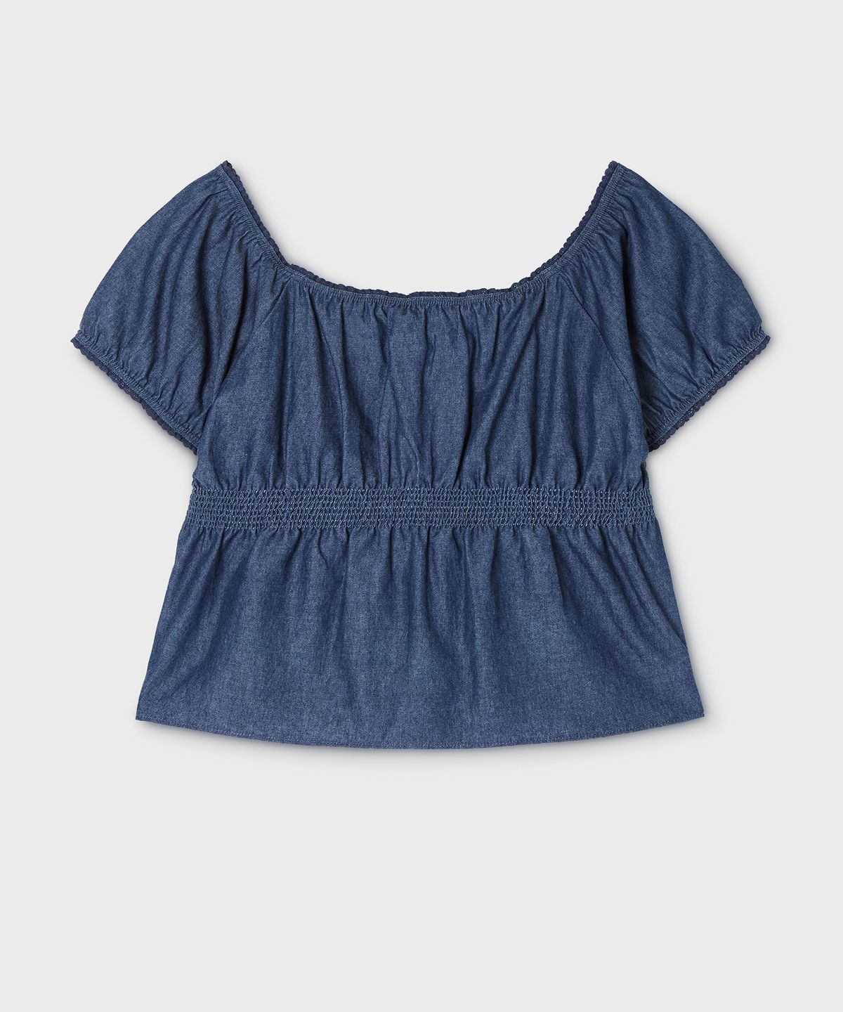 후아유(WHO.A.U) Denim Blouse / WHBLG2532F