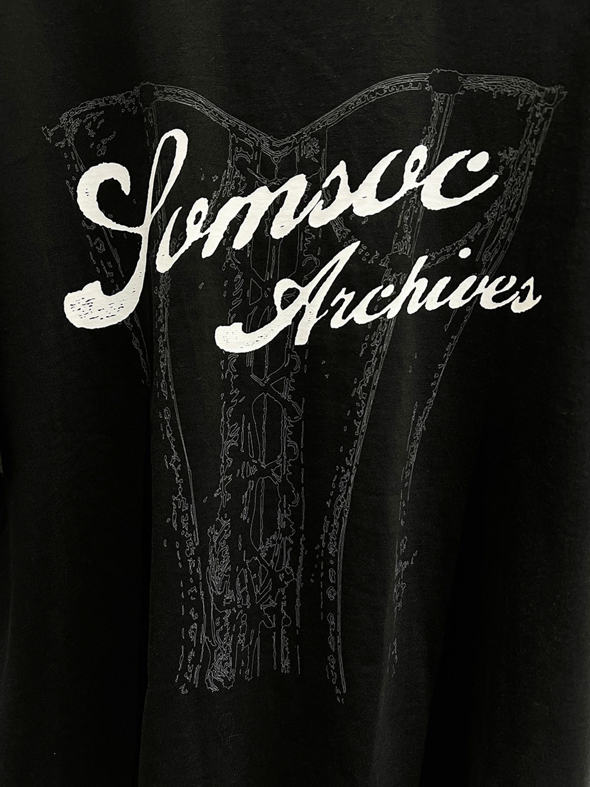 솜속(SOMSOC) TROMPE LOEIL CORSET TOP_BLACK