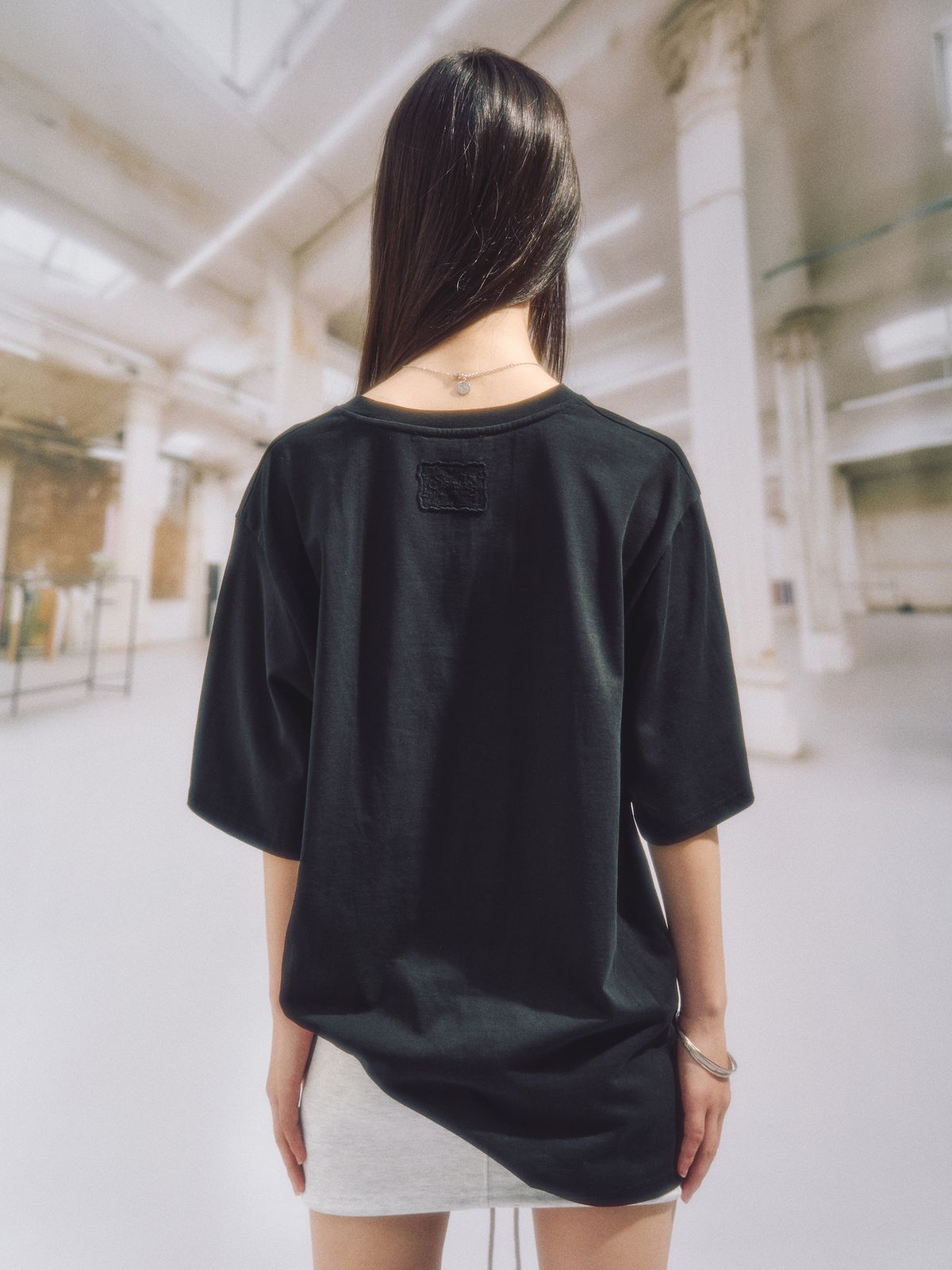 솜속(SOMSOC) TROMPE LOEIL CORSET TOP_BLACK