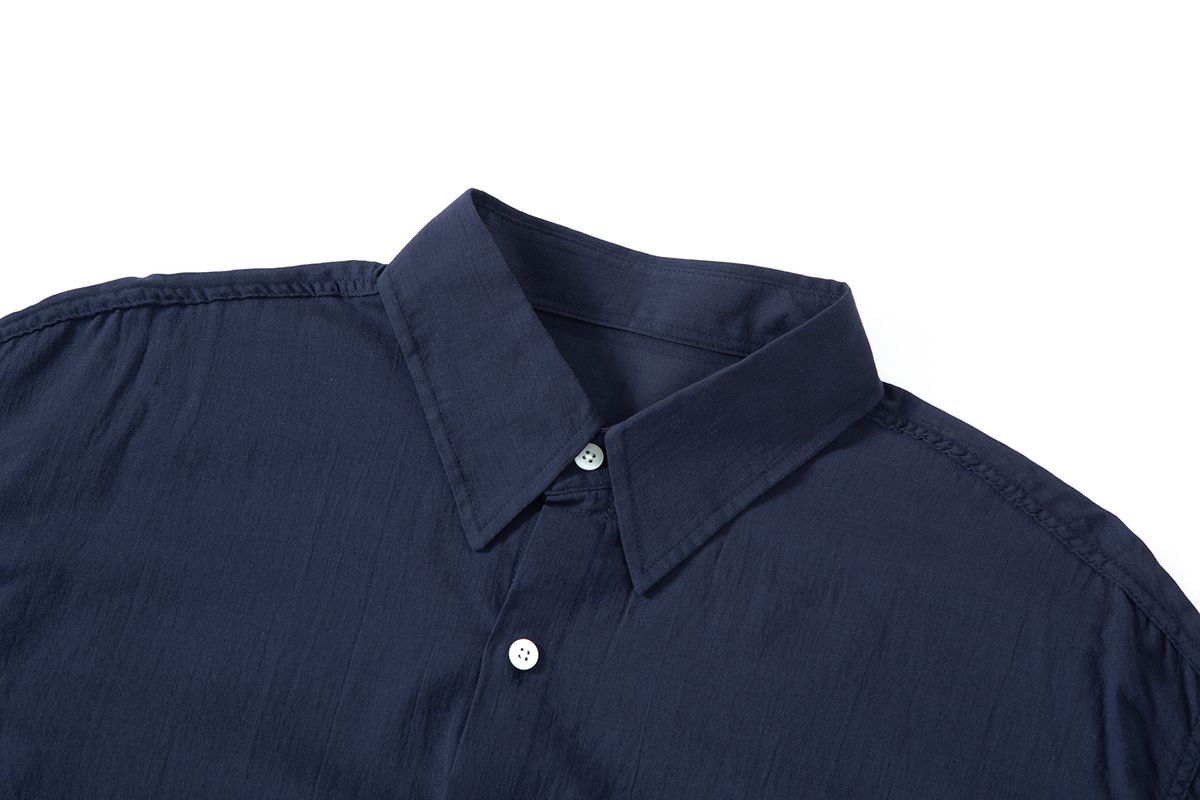 샐러드바구니(SALAD BAGUNI) Sheer cotton shirt - navy