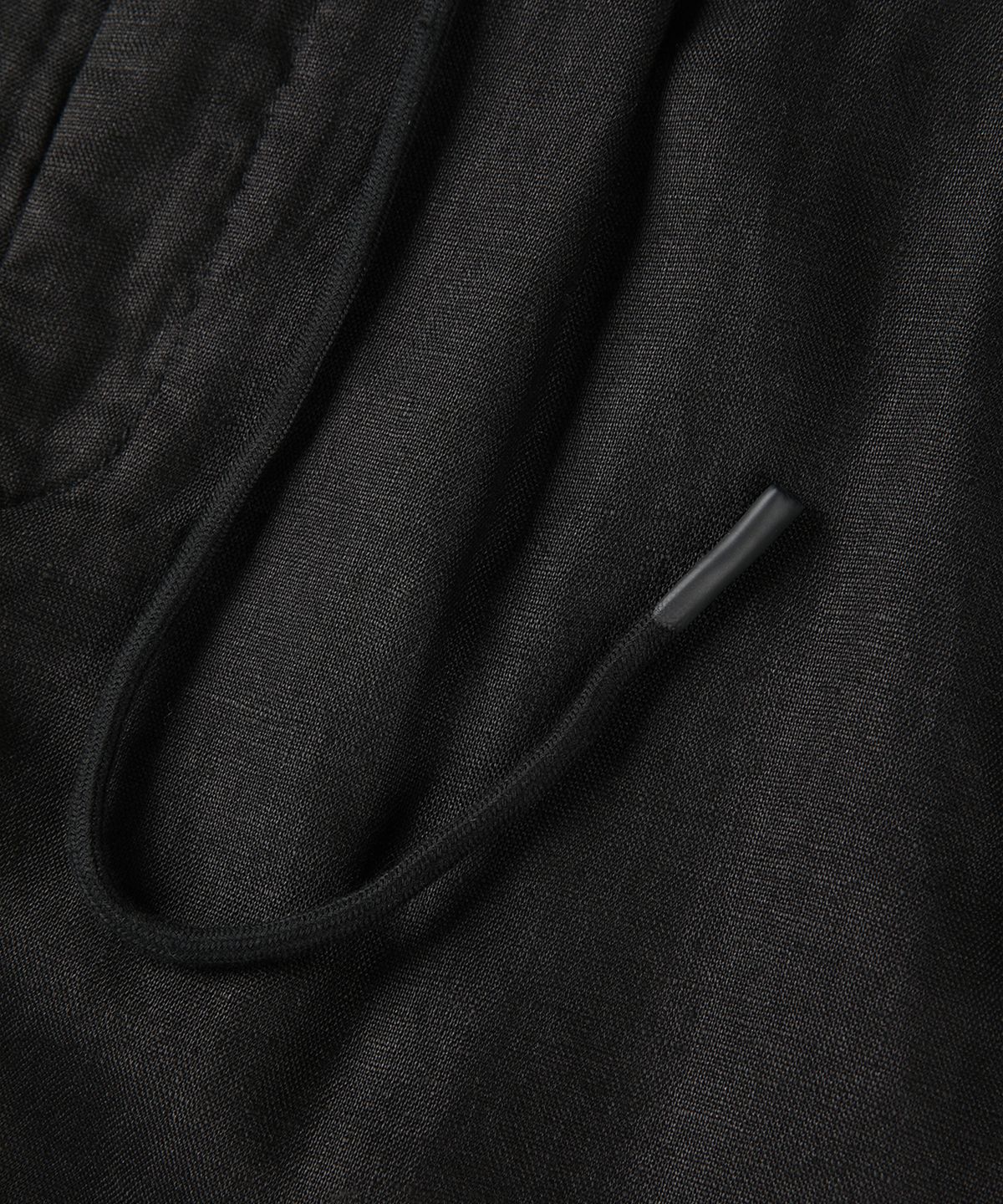 빠니깔레(PANICALE) 블랙 드로우스트링 리넨 쇼츠
