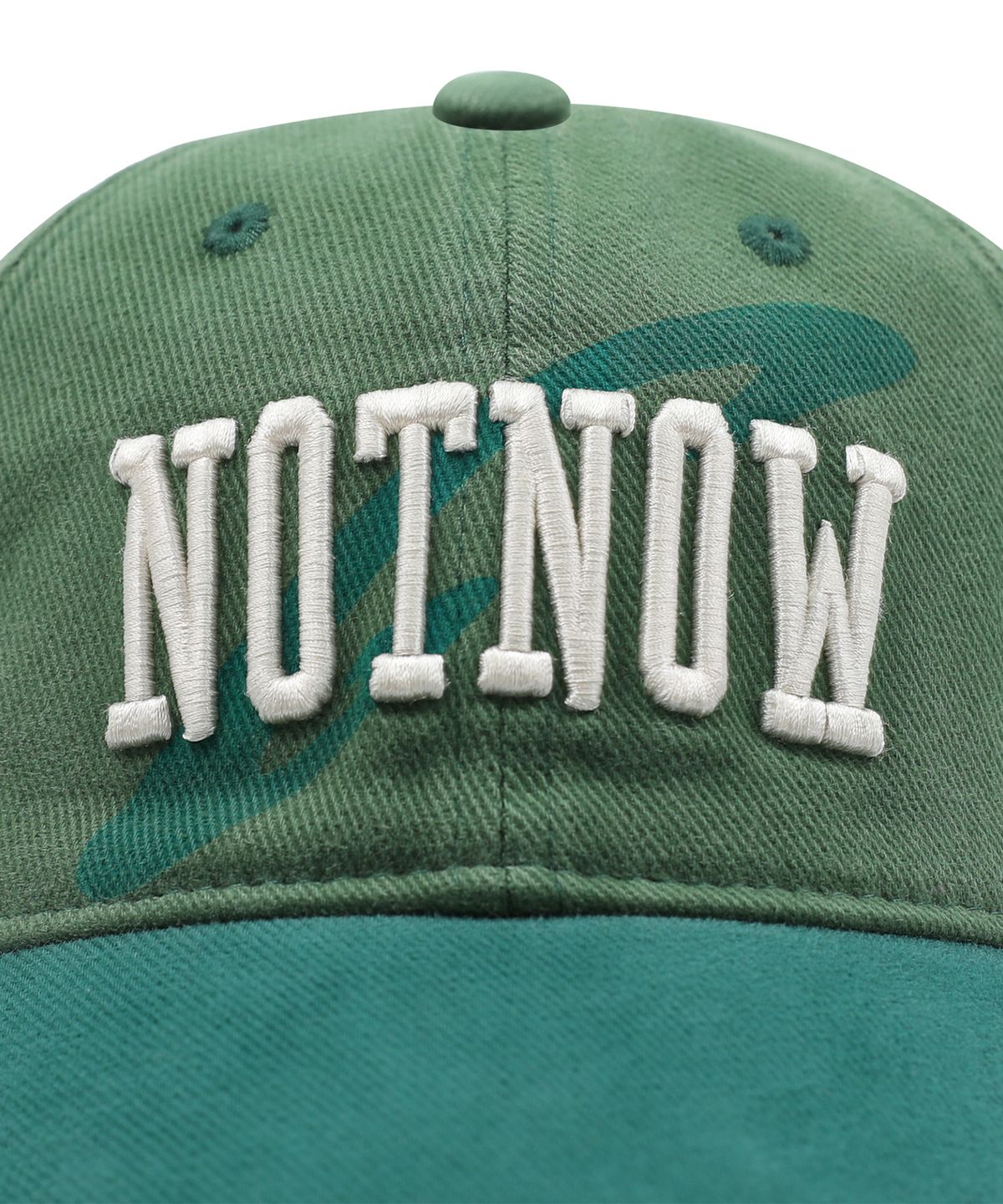 글랙(GLACK) GC059 NOTNOW 배색 워시드 코튼 볼캡 (GREEN)