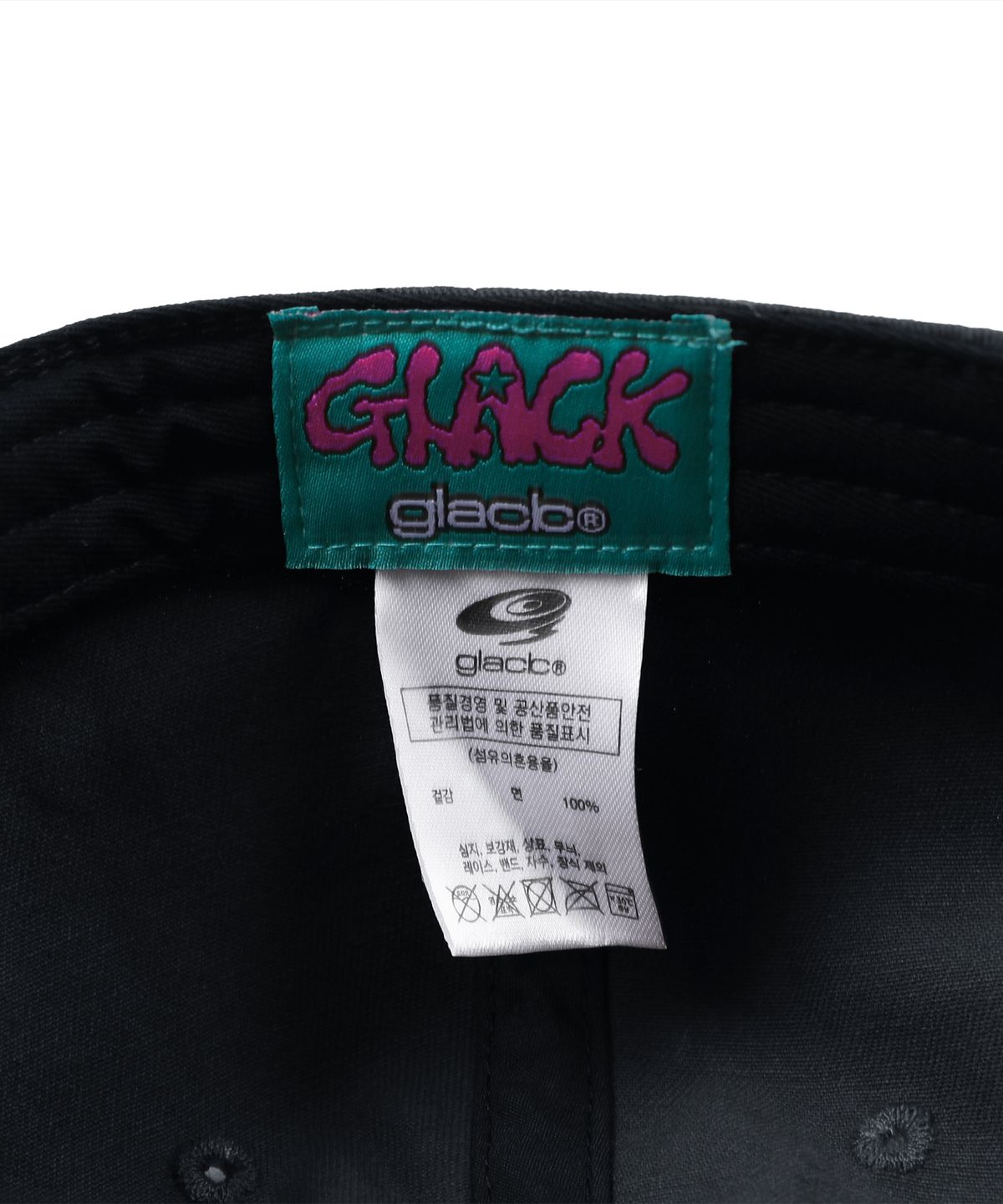 글랙(GLACK) GC057 피어 6패널 볼캡 (BLACK)