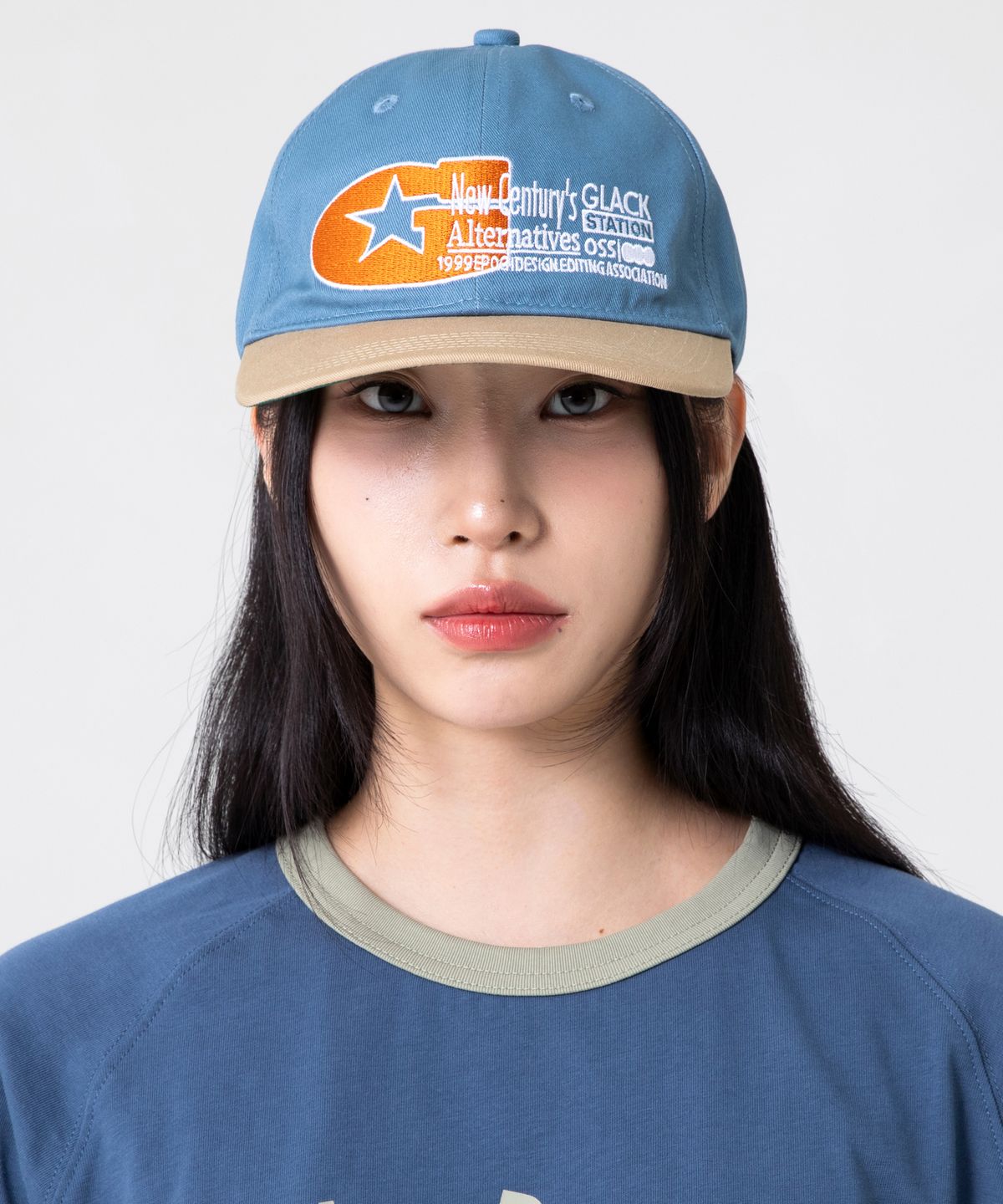 글랙(GLACK) GC061 미케닉스 6패널 캡 (LIGHT BLUE)