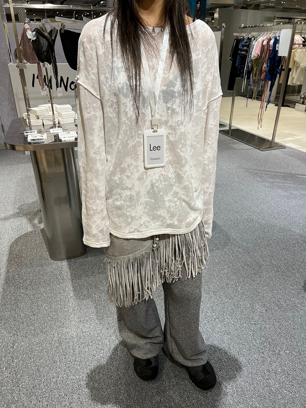 솜속(SOMSOC) PHAZE PRINGE PANTS_M.GREY