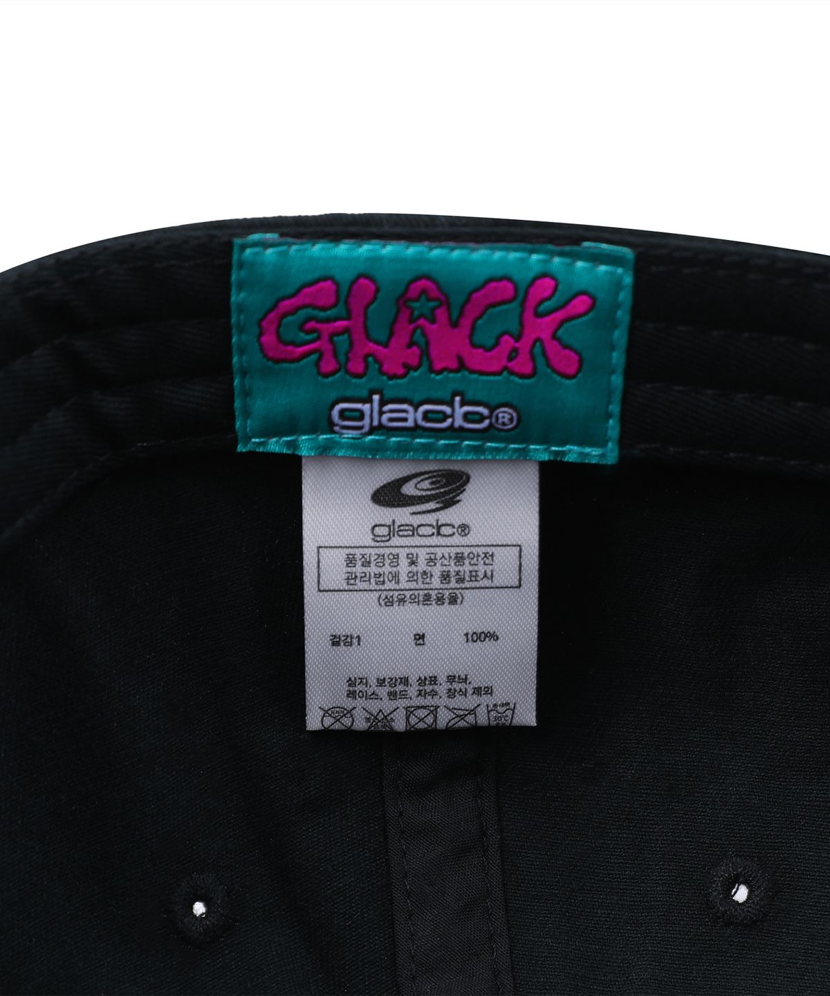 글랙(GLACK) GC063 클럽스폰서 6패널 볼캡 (BLACK)