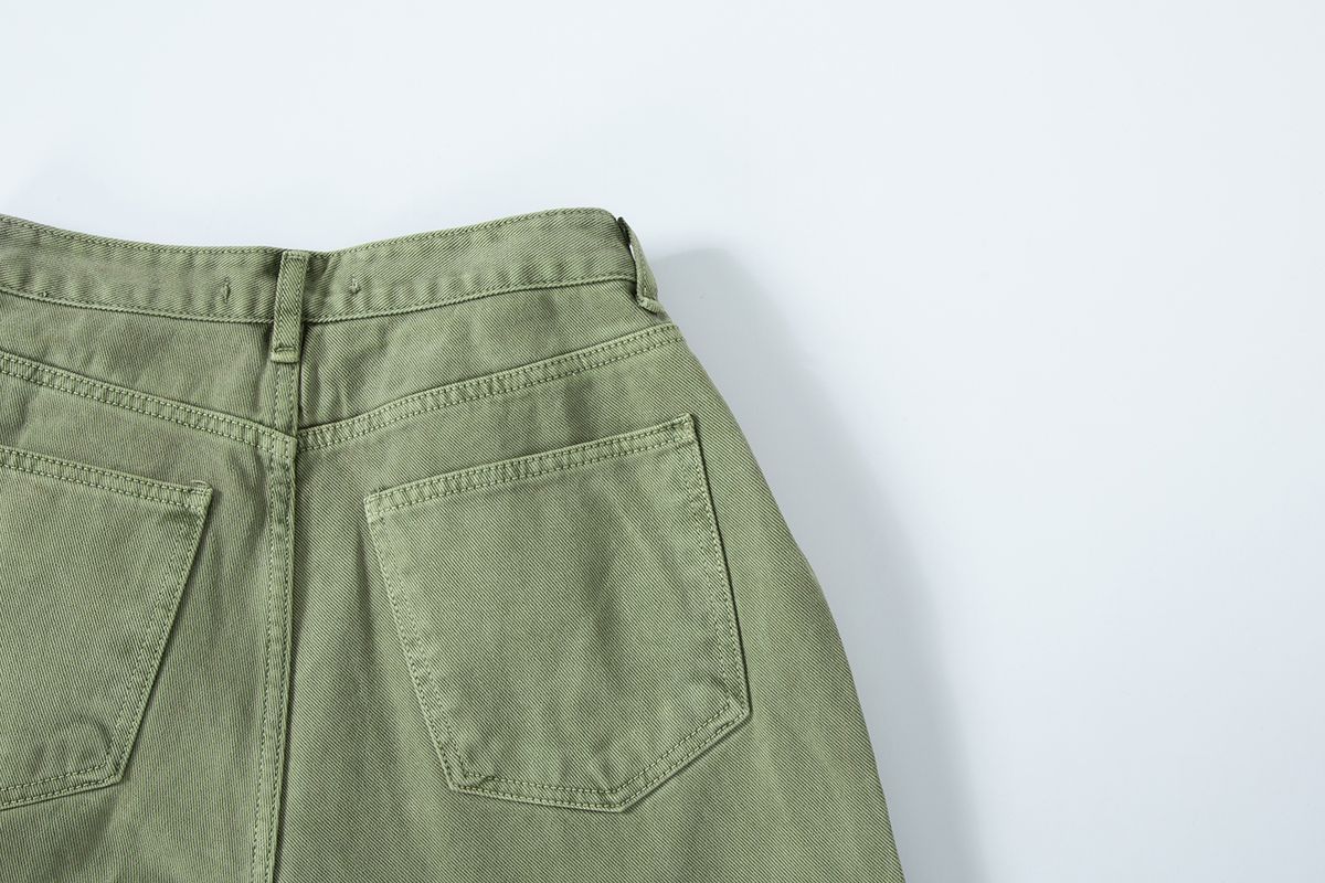 샐러드바구니(SALAD BAGUNI) Washed tuck pocket pants - khaki