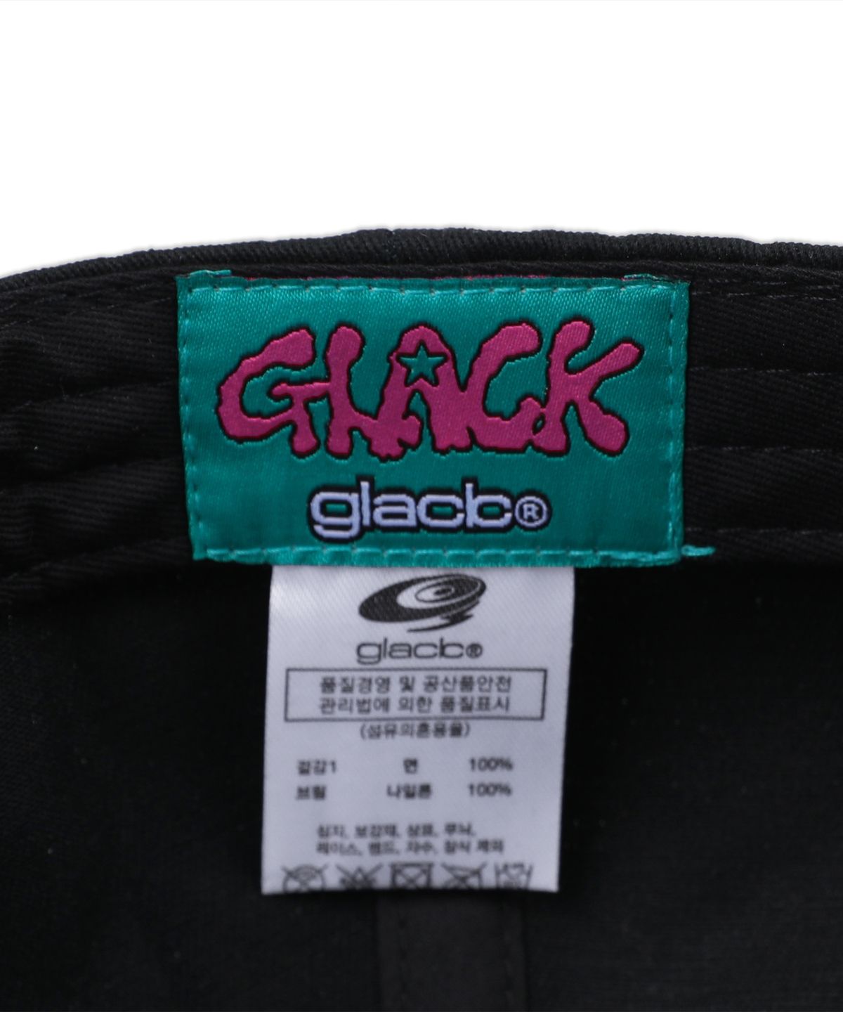 글랙(GLACK) GC060 러브크래시 6패널 볼캡 (BLACK)
