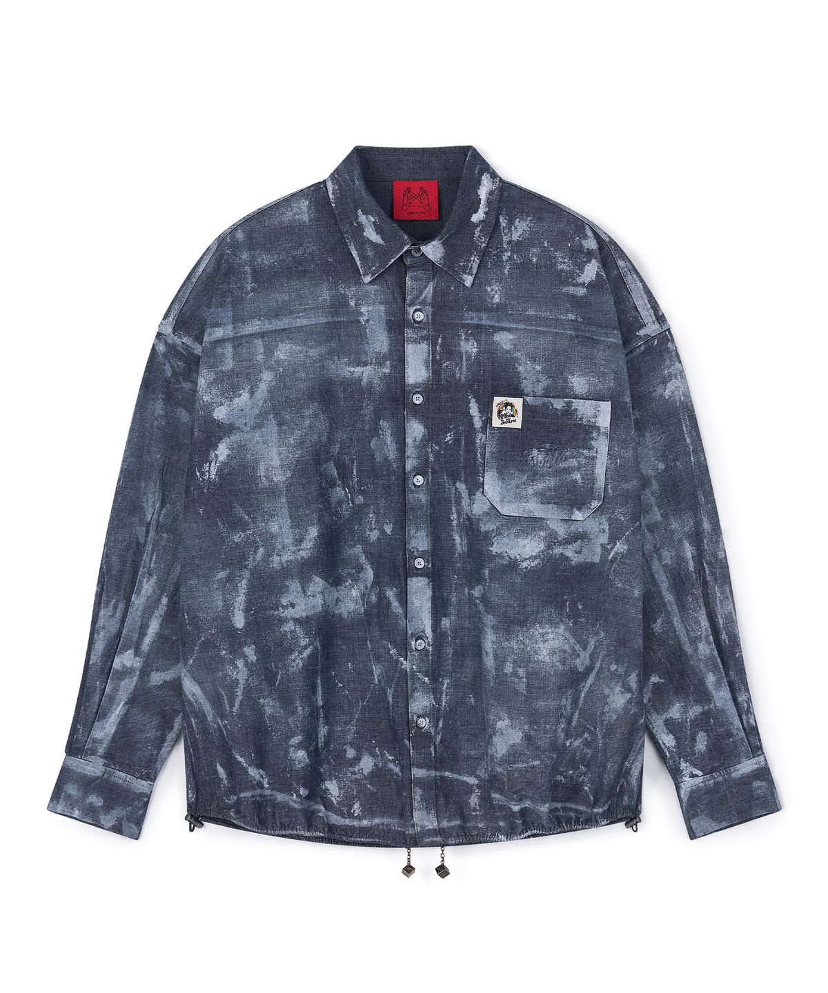 커넥트엑스(CONECTX) Hand painted denim shirts (dark ver.)