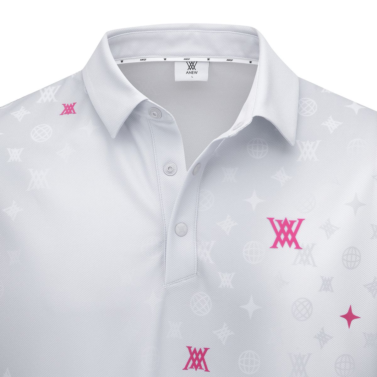 어뉴골프(ANEW GOLF) MEN SM GRADATION PATTERN SHORT T-SHIRT_LG