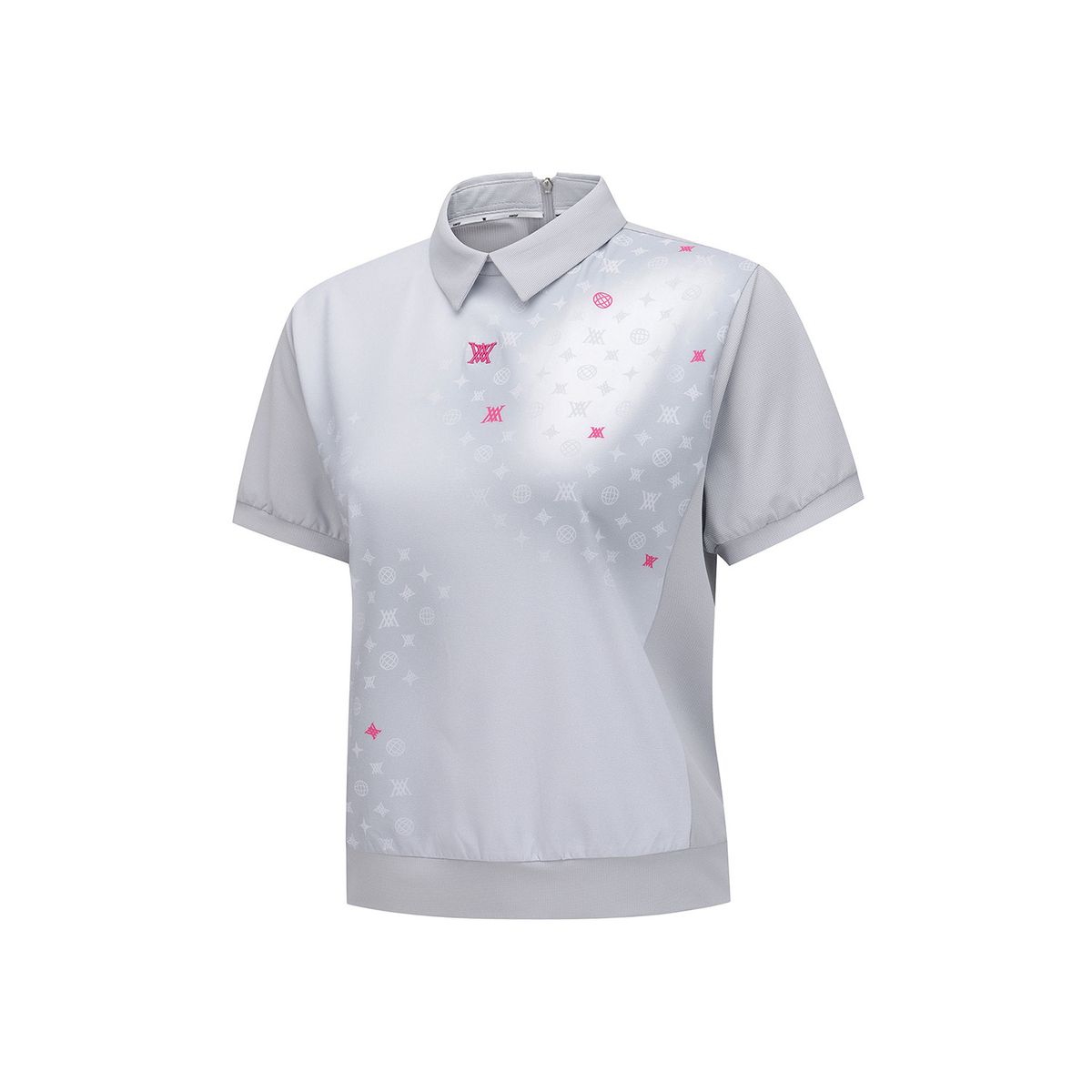 어뉴골프(ANEW GOLF) WOMEN SM GRADATION PATTERN SHORT T-SHIRT_LG