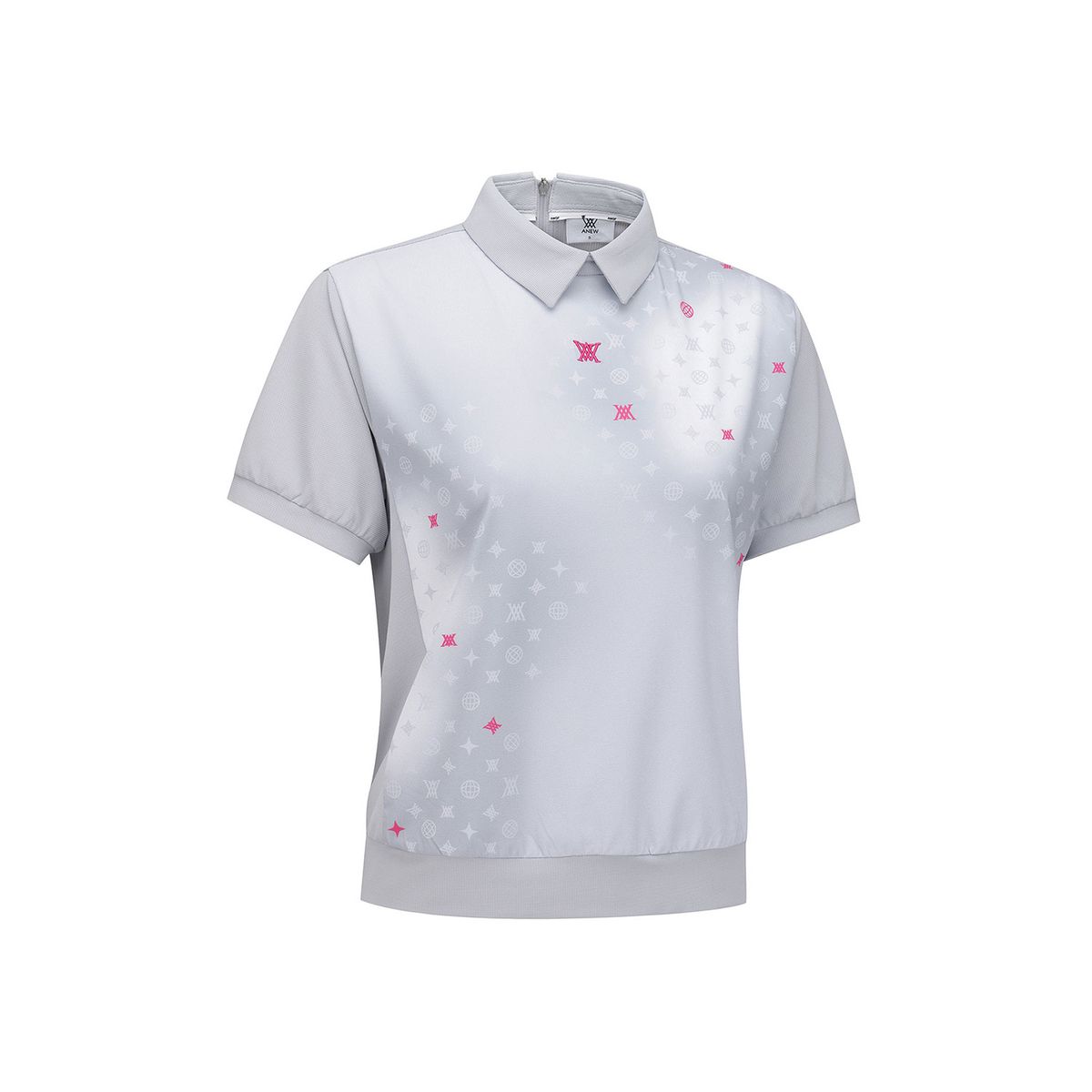 어뉴골프(ANEW GOLF) WOMEN SM GRADATION PATTERN SHORT T-SHIRT_LG