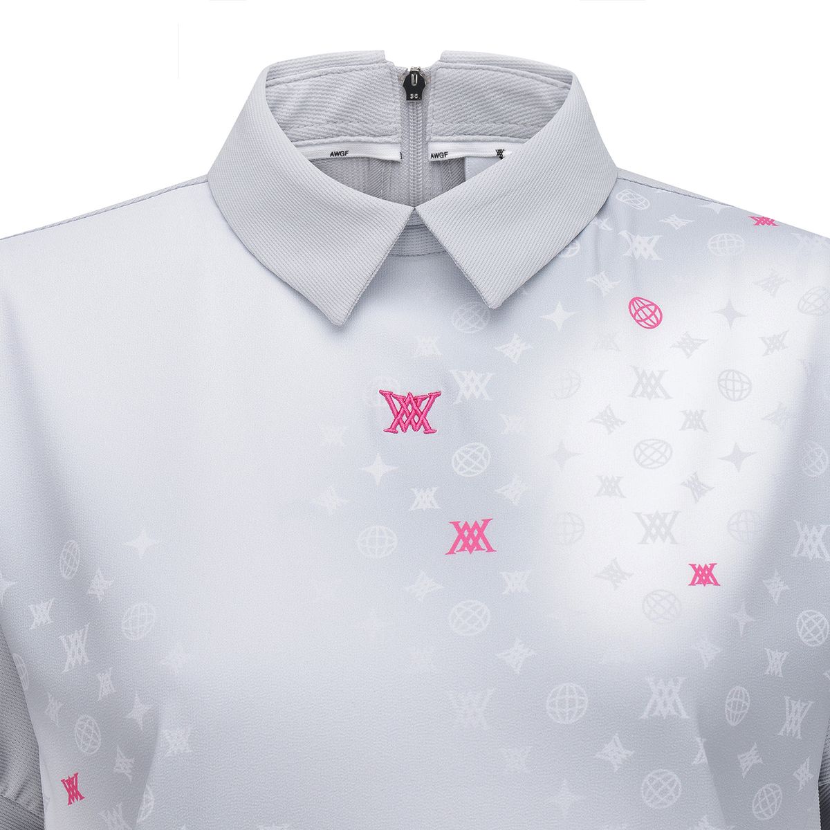 어뉴골프(ANEW GOLF) WOMEN SM GRADATION PATTERN SHORT T-SHIRT_LG