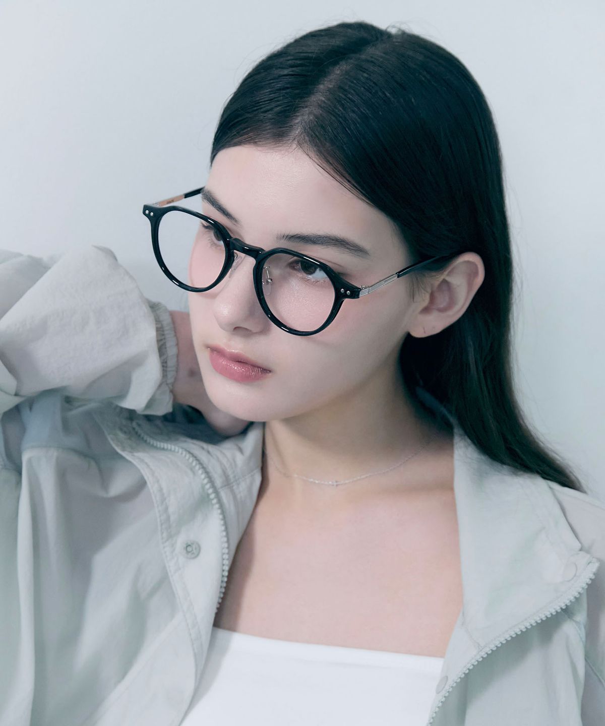 오아트(OART) Lorca Glasses [BLACK SILVER]