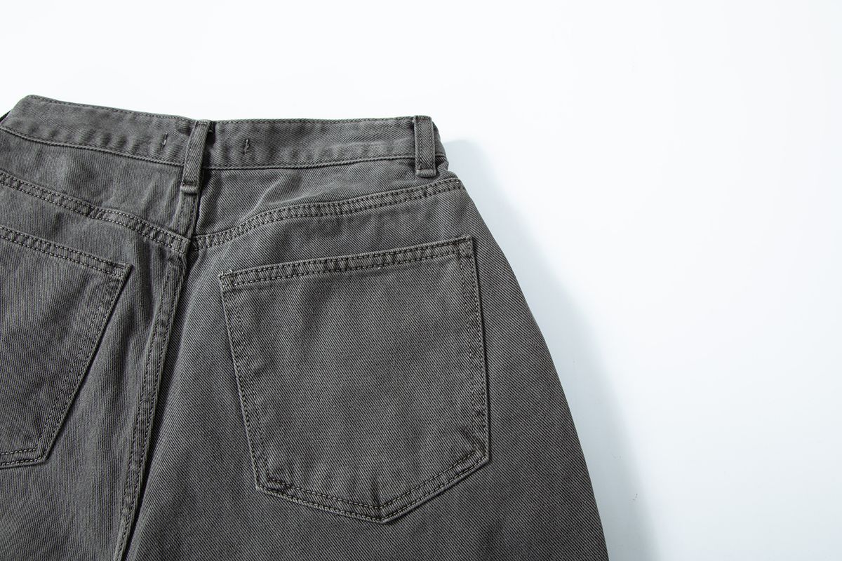샐러드바구니(SALAD BAGUNI) Washed tuck pocket pants - dark gray