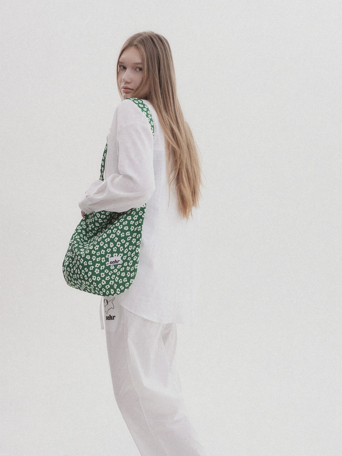 세르(SEHR) Green Flower Easy Bag