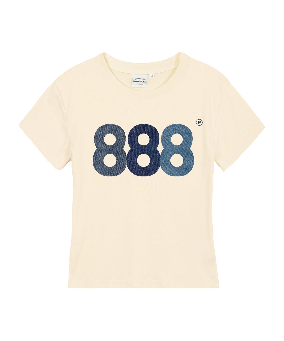 프라임에이트(PRIMATE) DENIM NUMBER.888 여성 슬림핏 반팔티셔츠 3 COLORS