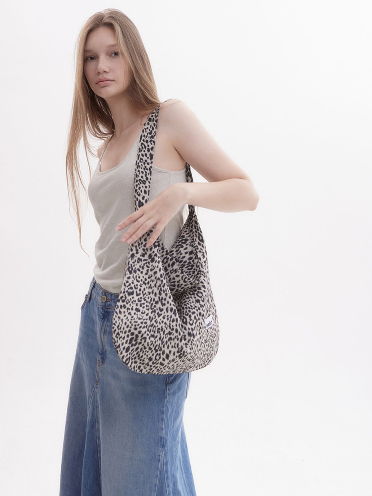세르(SEHR) Vintage Leopard Easy Bag (Beige)