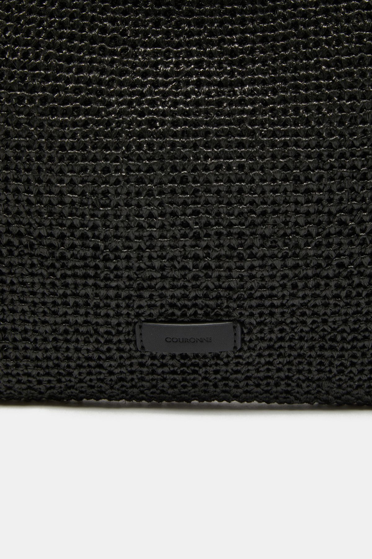 쿠론(COURONNE) Seine Shoulder 36 Raffia (Black) RCBSX25655BKX