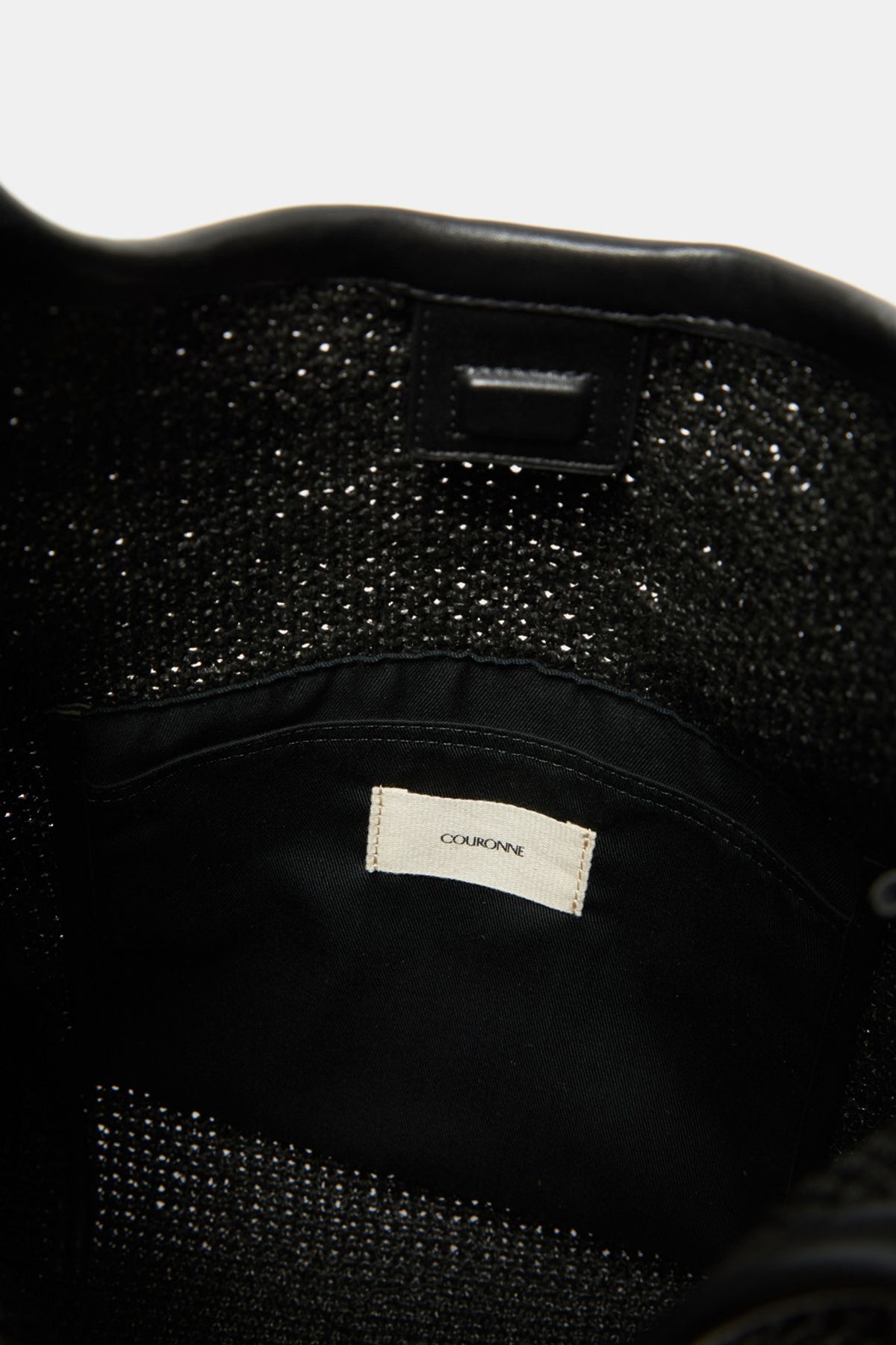 쿠론(COURONNE) Seine Shoulder 36 Raffia (Black) RCBSX25655BKX