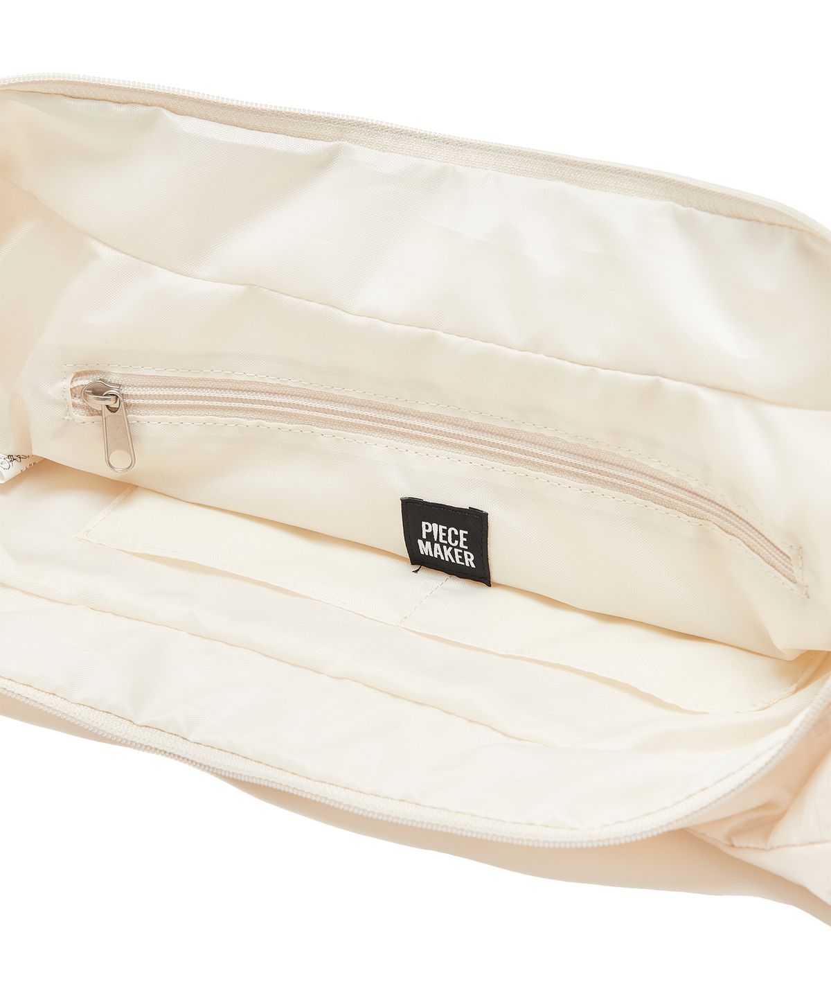피스메이커(PIECE MAKER) MULTI POCKET CUSHION CROSS BAG (IVORY)