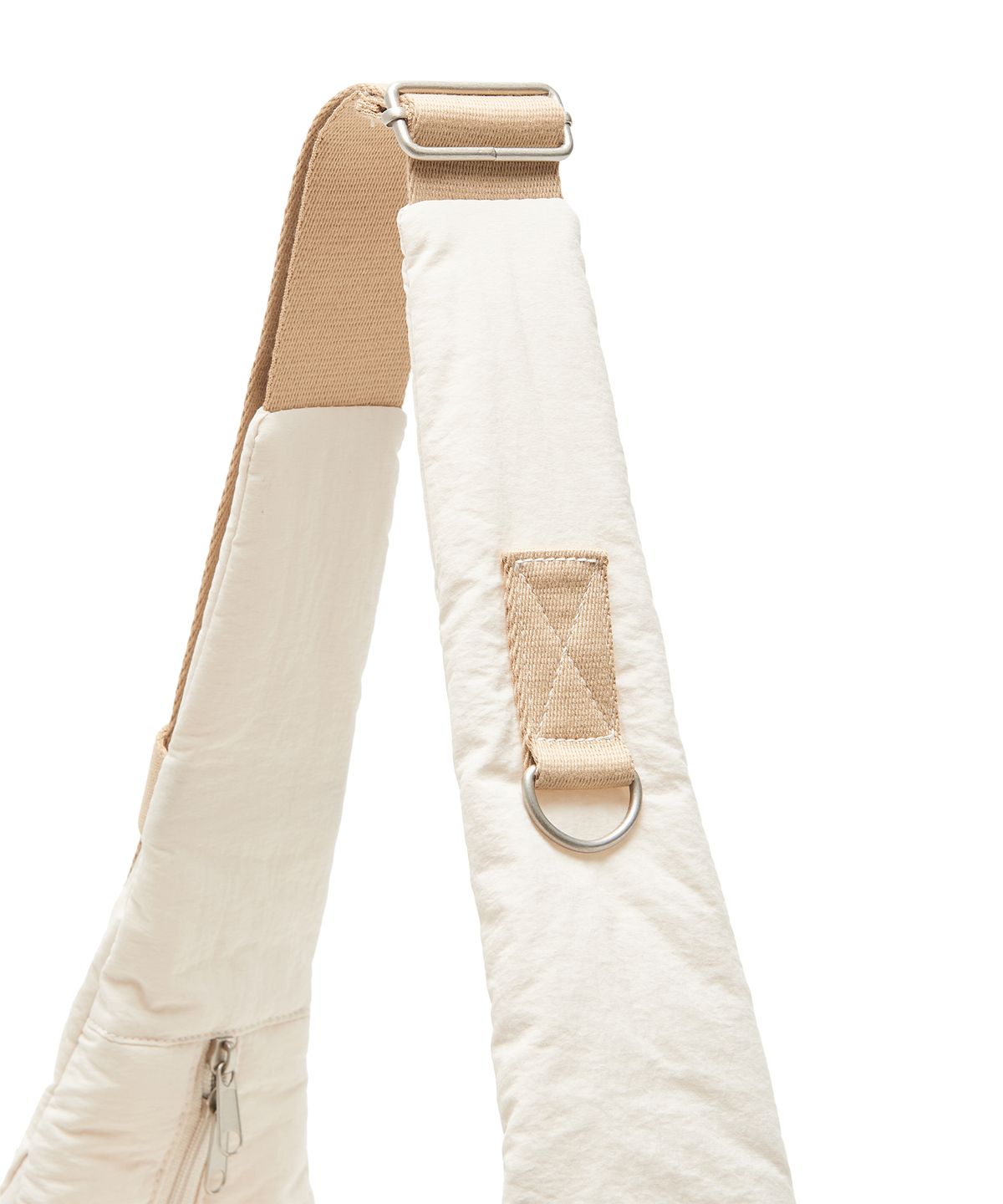 피스메이커(PIECE MAKER) MULTI POCKET CUSHION CROSS BAG (IVORY)