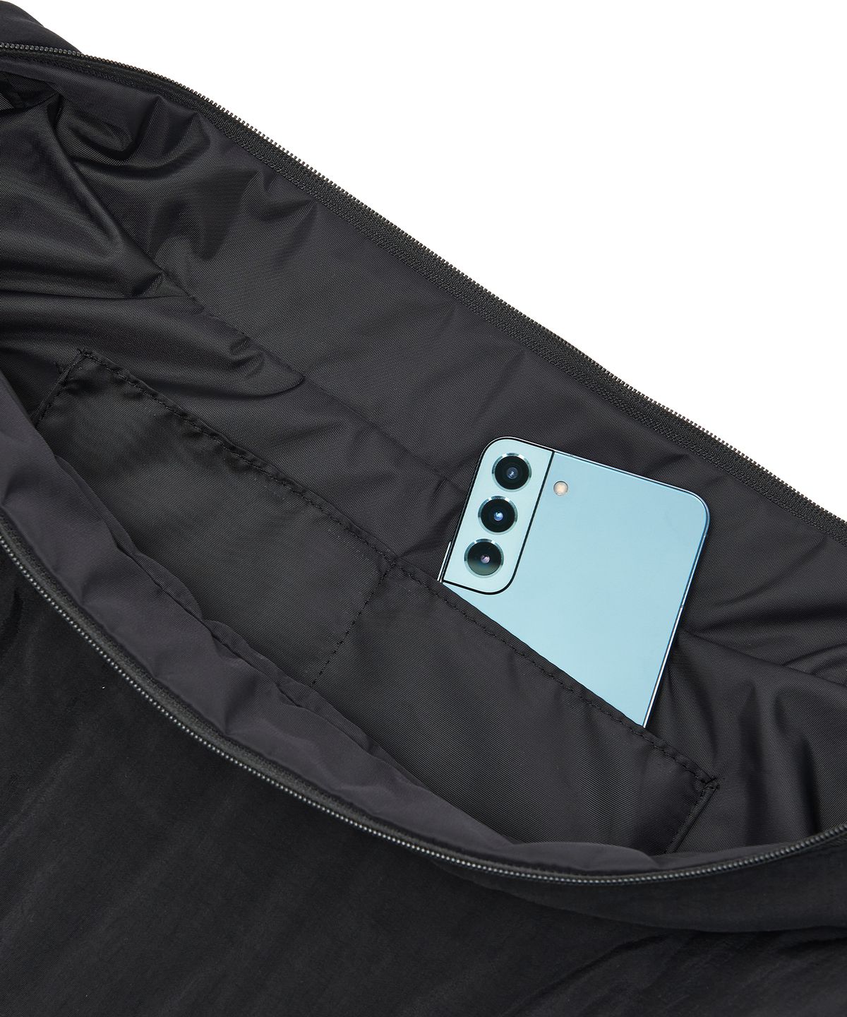 피스메이커(PIECE MAKER) MULTI POCKET CUSHION CROSS BAG (BLACK)