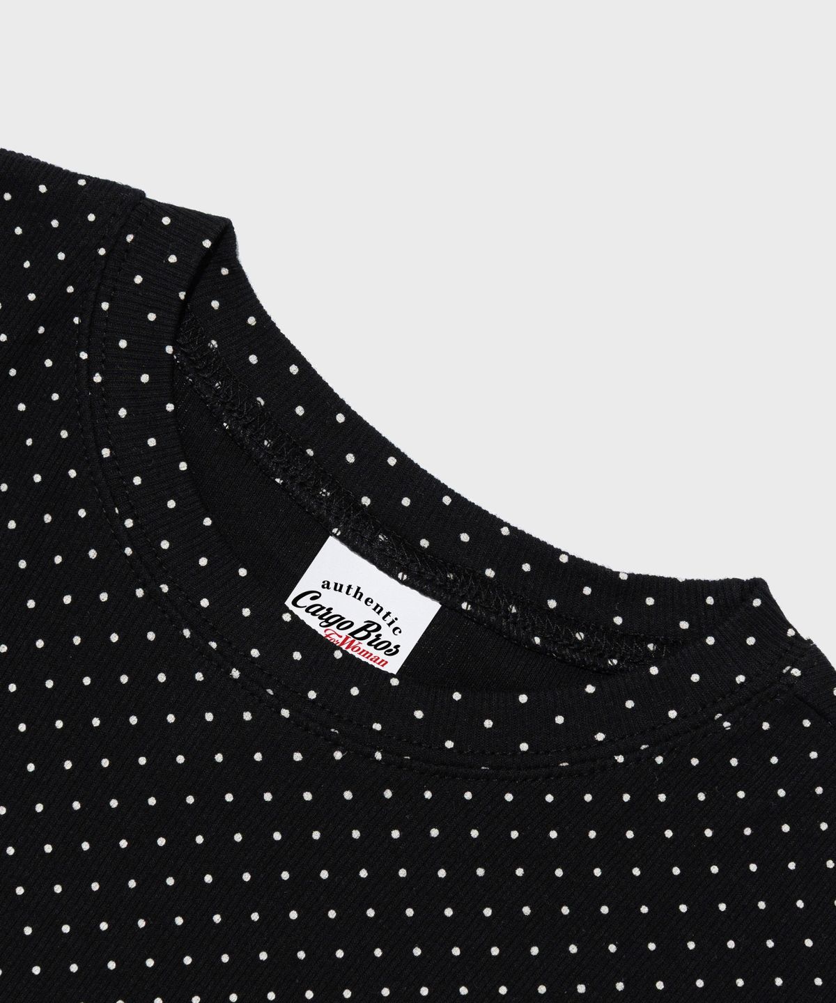 카고브로스 포 우먼(CARGOBROS FOR WOMAN) 아메리칸 넘버 숏 반팔 티셔츠 (블랙)