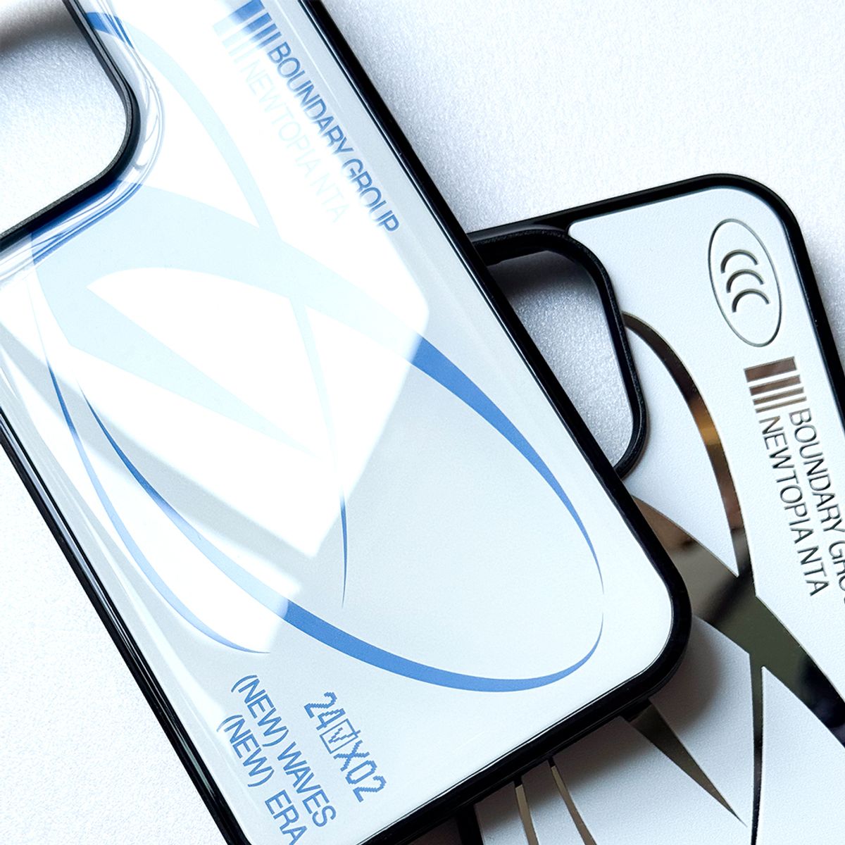메모리즈바운더리(MEMORIESBOUNDARY) New Waves New Era Phone Case (Blue)/(Epoxy)