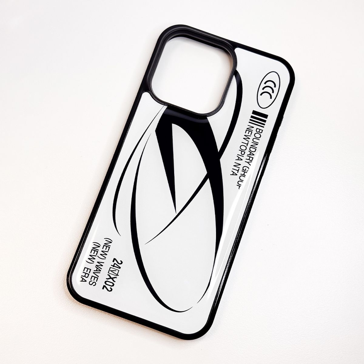 메모리즈바운더리(MEMORIESBOUNDARY) New Waves New Era Phone Case (Black)/(Epoxy)