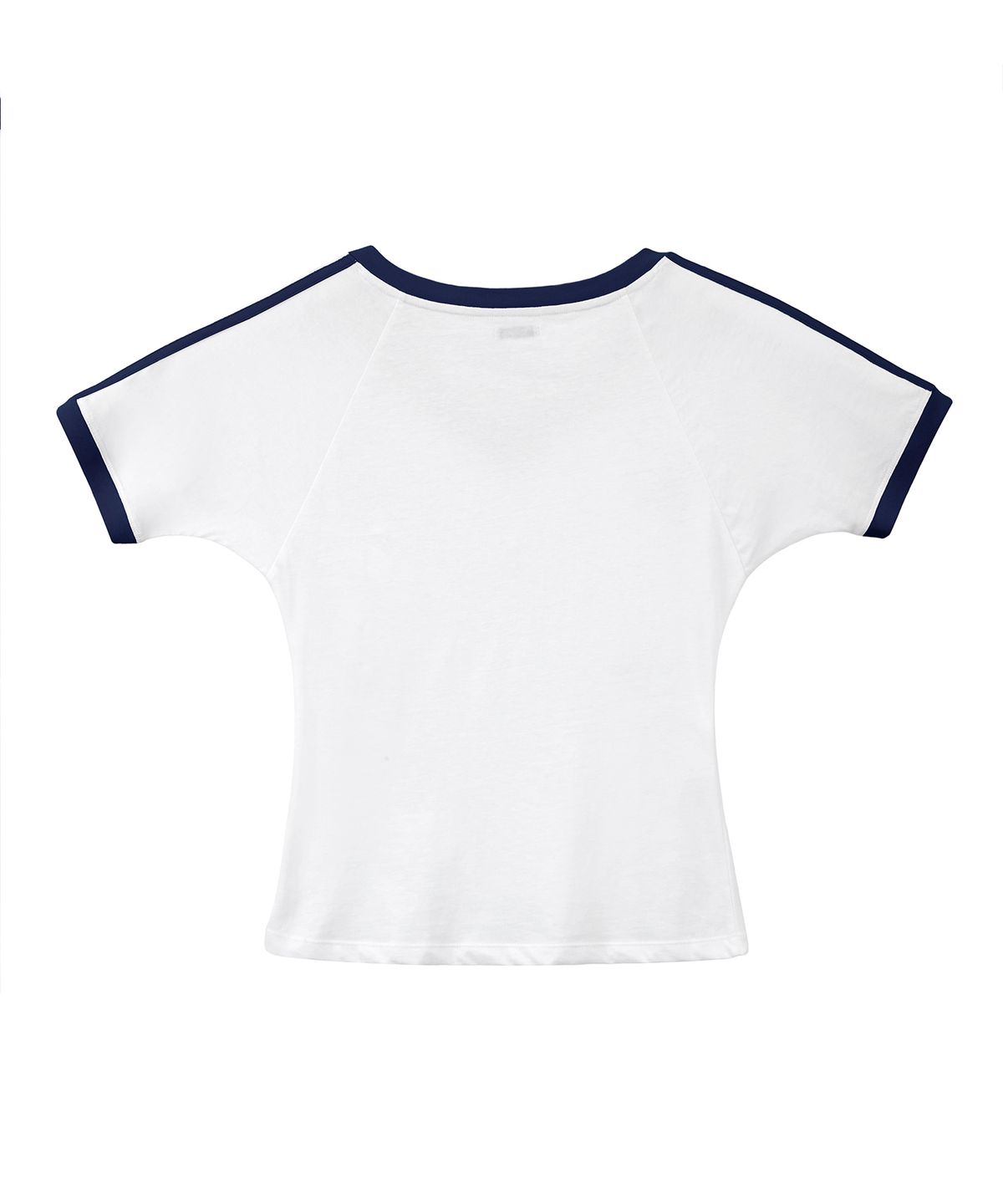 라츠유(LOTSYOU) lotsyou_V neck Ringer T-shirts Navy