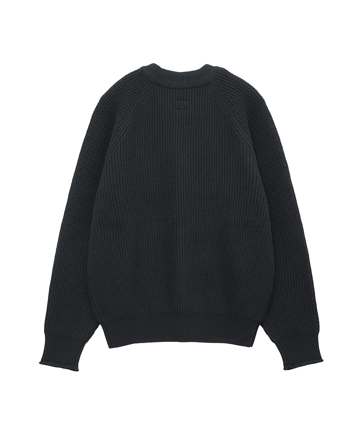 러프사이드(ROUGHSIDE) Fisherman Knit Black