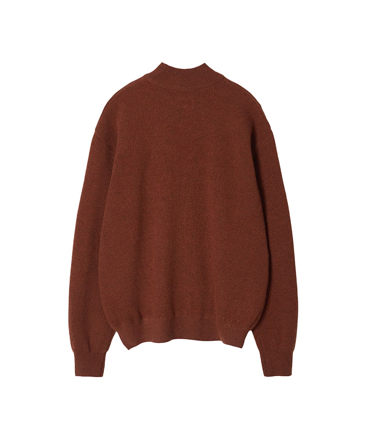 러프사이드(ROUGHSIDE) Mock Turtleneck Knit Maple