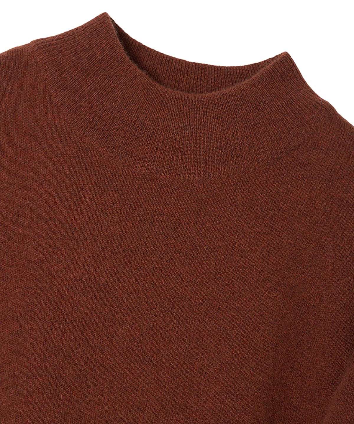 러프사이드(ROUGHSIDE) Mock Turtleneck Knit Maple