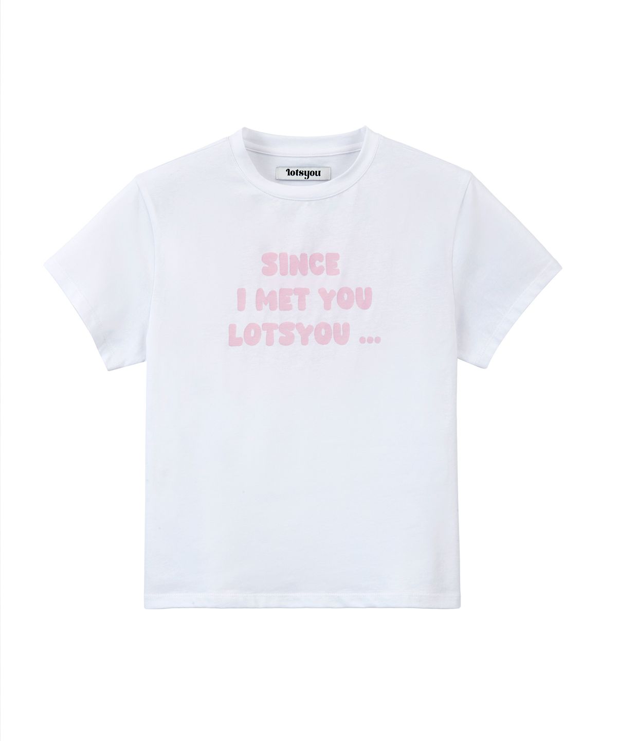 라츠유(LOTSYOU) lotsyou_I MET YOU Tee White